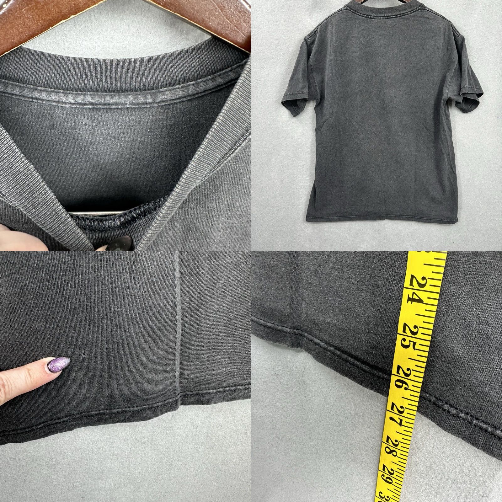 Born VINTAGE Black Graphic Print Shirt Mens Medium 90s Punk Band Mazzy Star Size US M / EU 48-50 / 2 - 8 Thumbnail