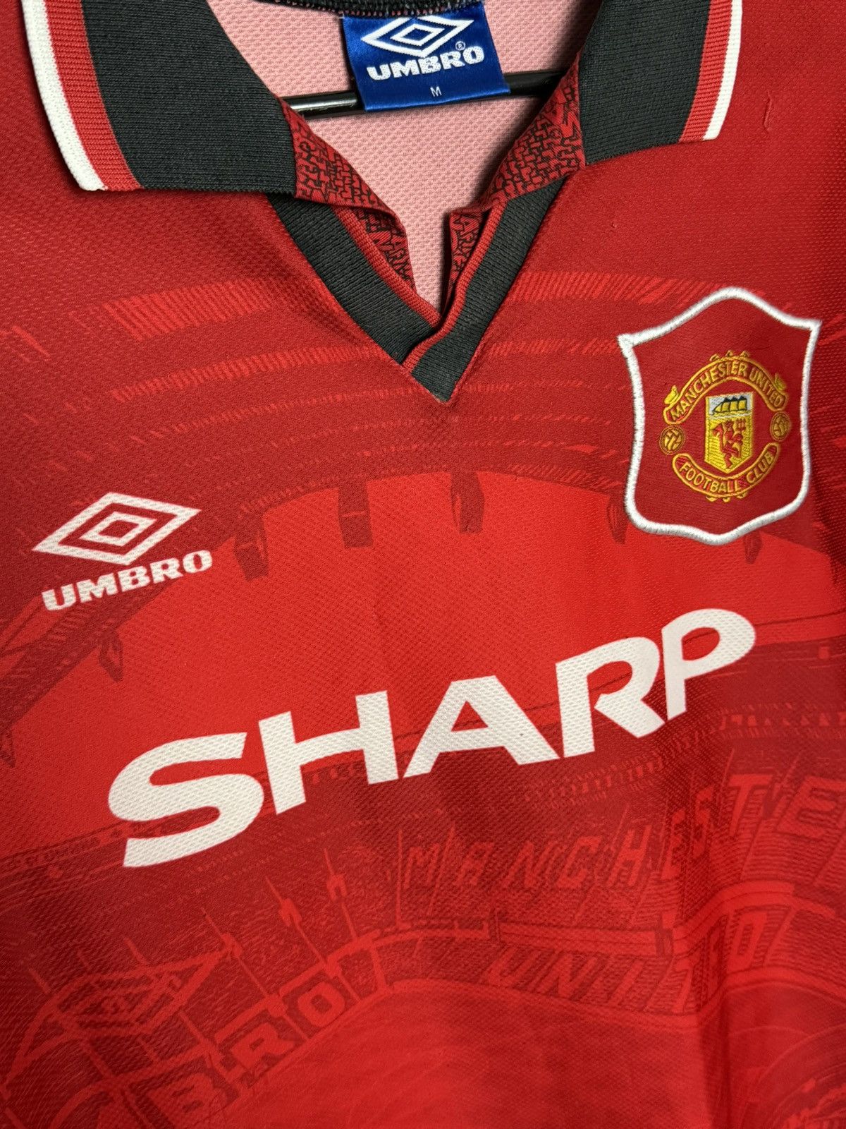Umbro Vintage Manchester United 94/95 Home Football Jersey T-Shirt Size US M / EU 48-50 / 2 - 4 Thumbnail