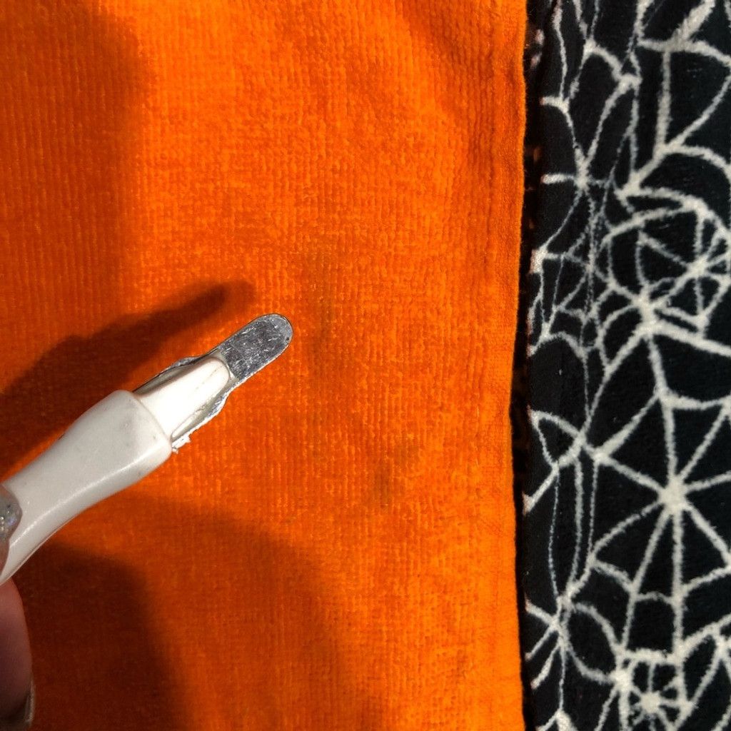 Vintage Halloween kitchen towel pair orange spider black spider web Size ONE SIZE - 5 Thumbnail