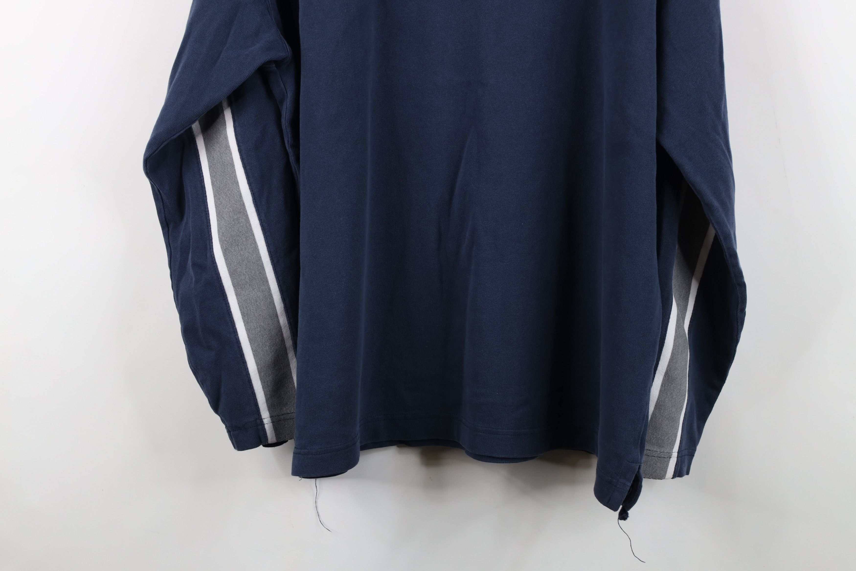 Gap Vintage 90s Gap Block Ribbed Knit Long Sleeve T-Shirt Blue Size US XL / EU 56 / 4 - 13 Thumbnail