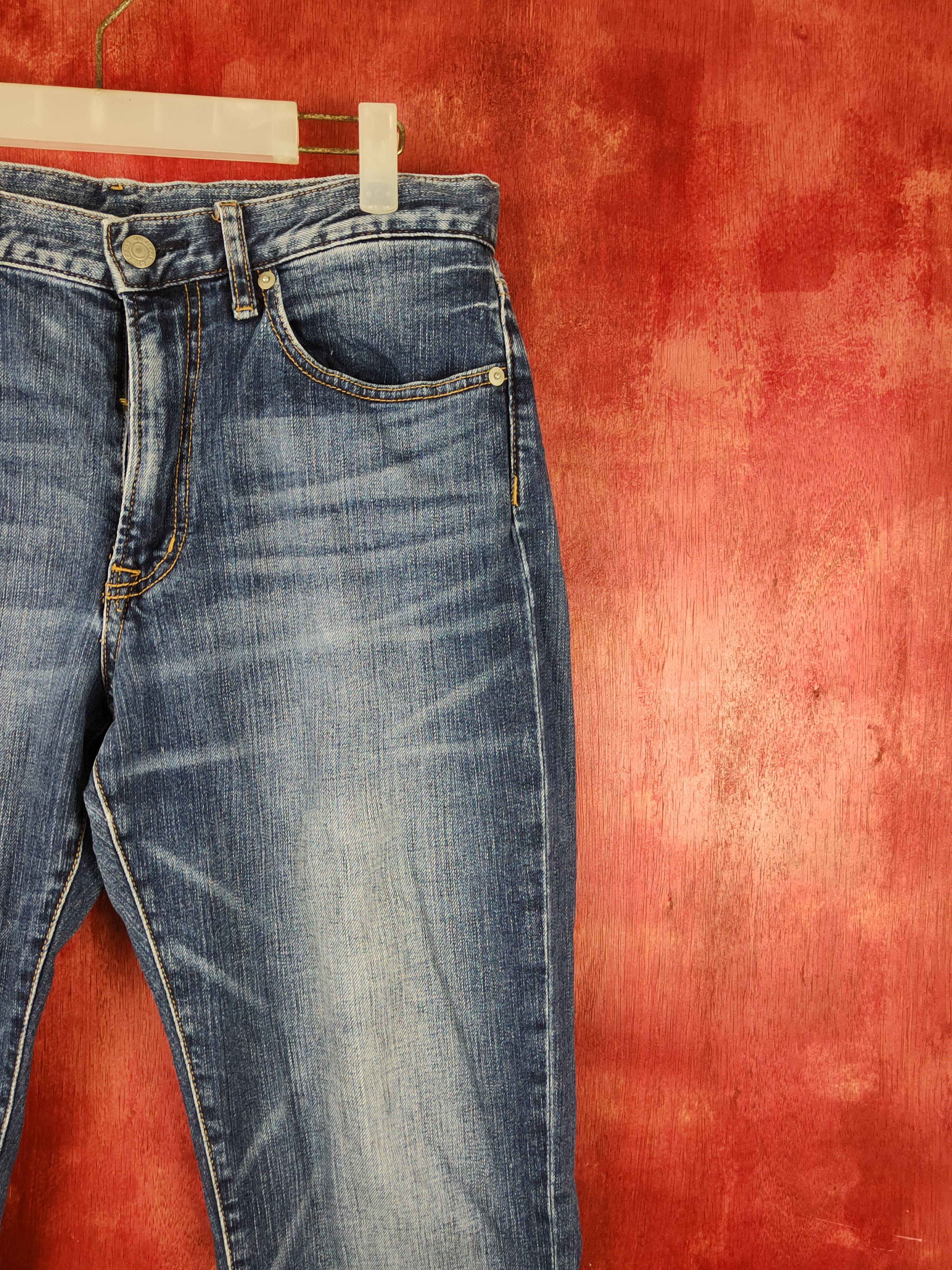 GU Gu japan vintage blue Denim jeans Pants #S1370 Size US 33 - 5 Thumbnail