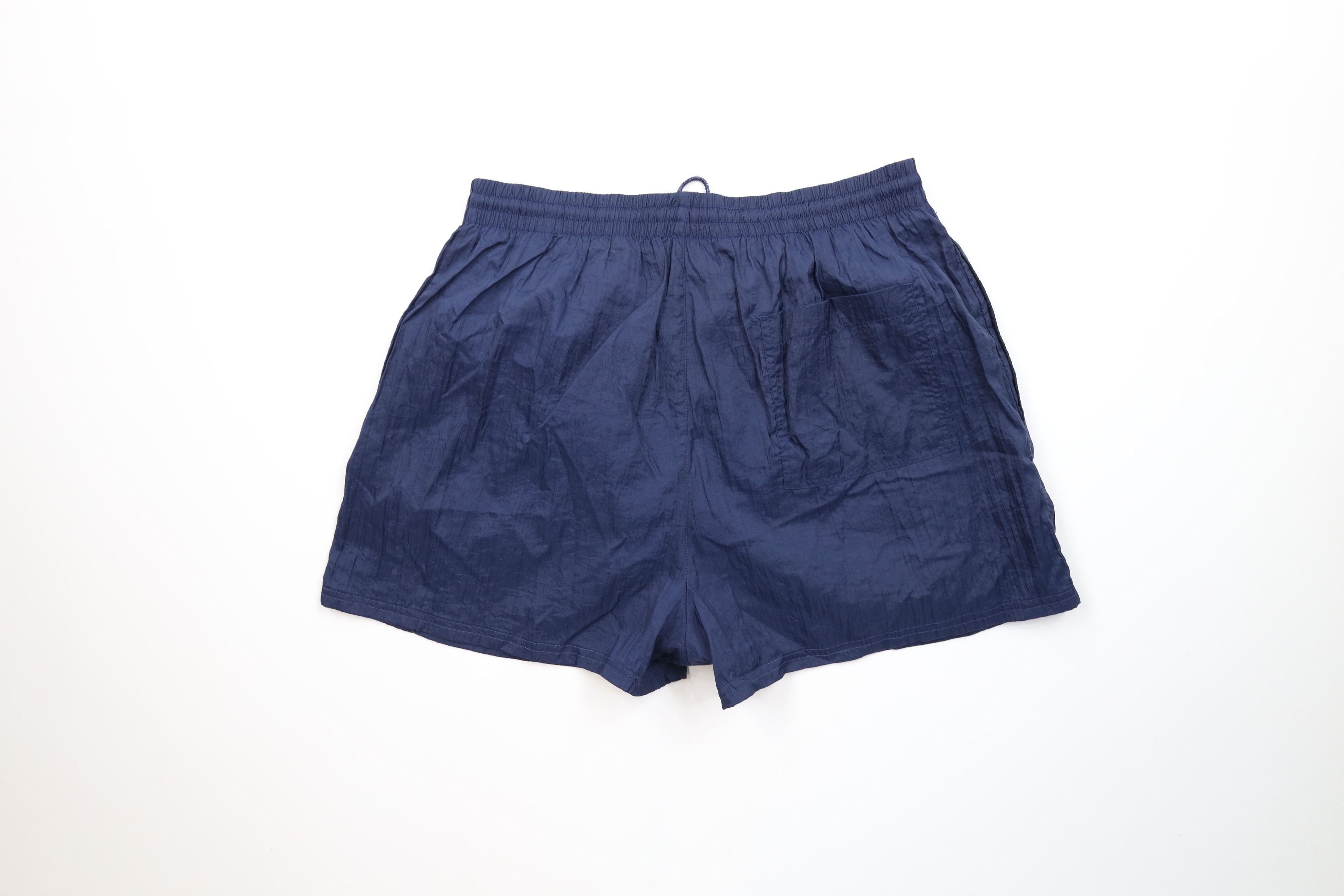 Reebok × Vintage Vintage 90s Reebok Above Knee Shorts Baggies Blue Nylon Size US 34 / EU 50 - 9 Thumbnail
