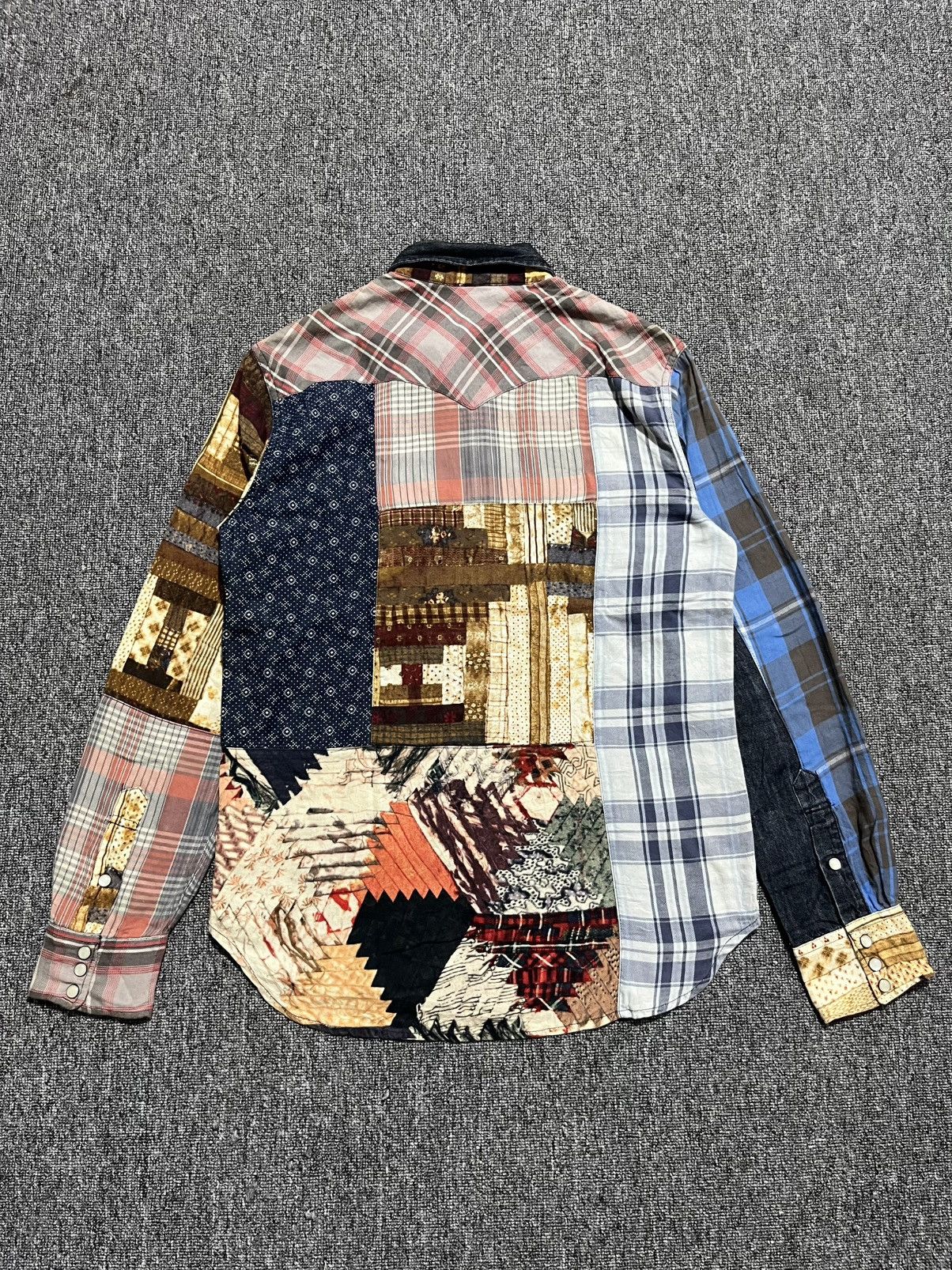 Polo Ralph Lauren denim & supply ralph lauren patchwork button up shirt Size US M / EU 48-50 / 2 - 4 Thumbnail