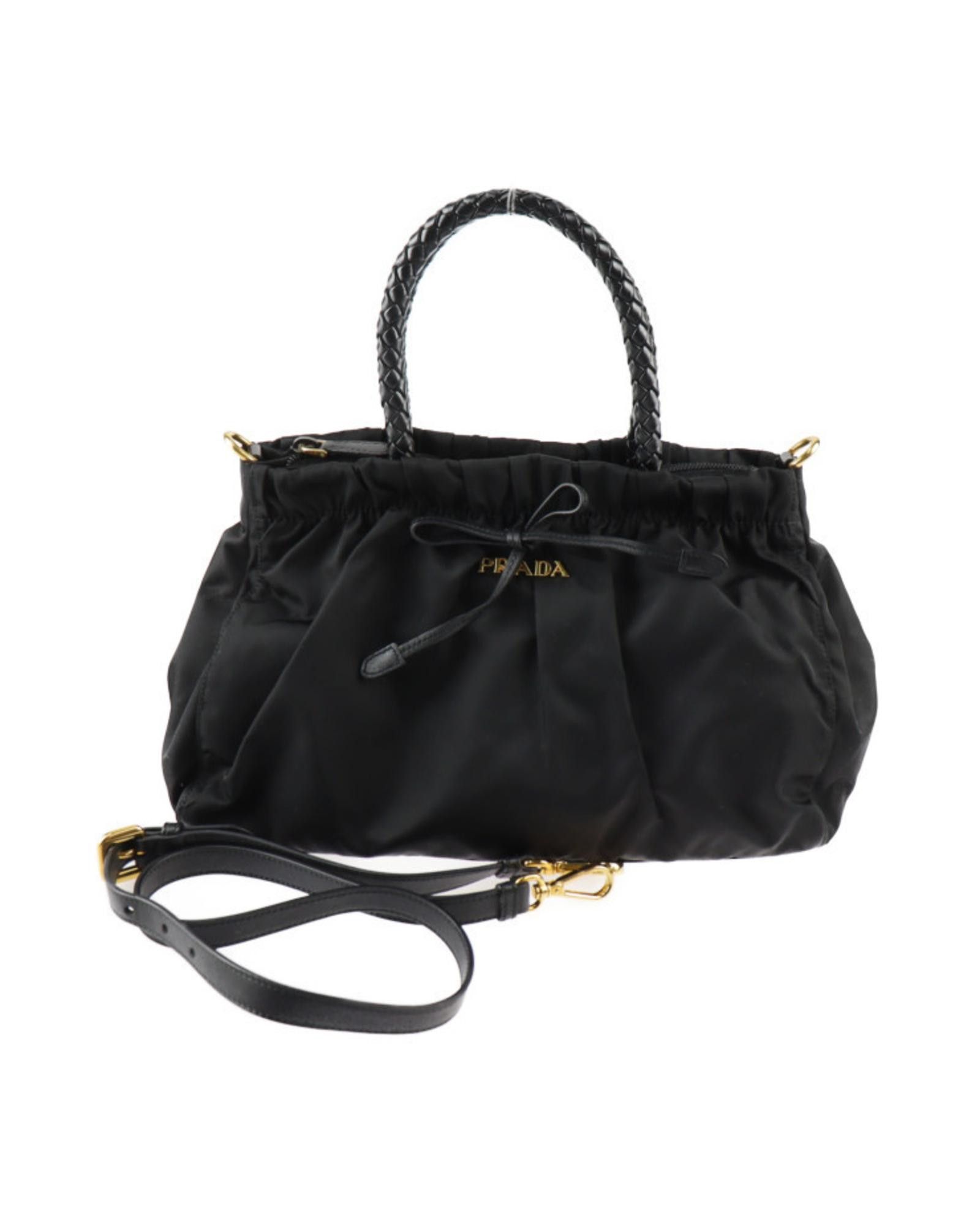 image of Black Synthetic Prada Shoulder Bag, Women's