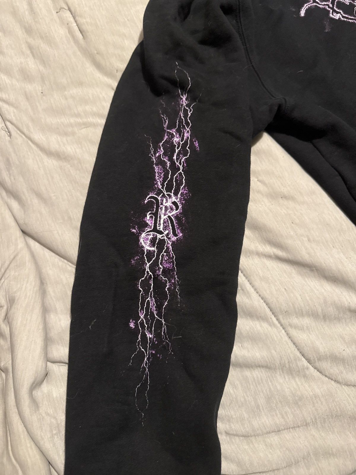 Revenge Revenge mens hoodie XL purple lightning logo Size US XL / EU 56 / 4 - 3 Thumbnail