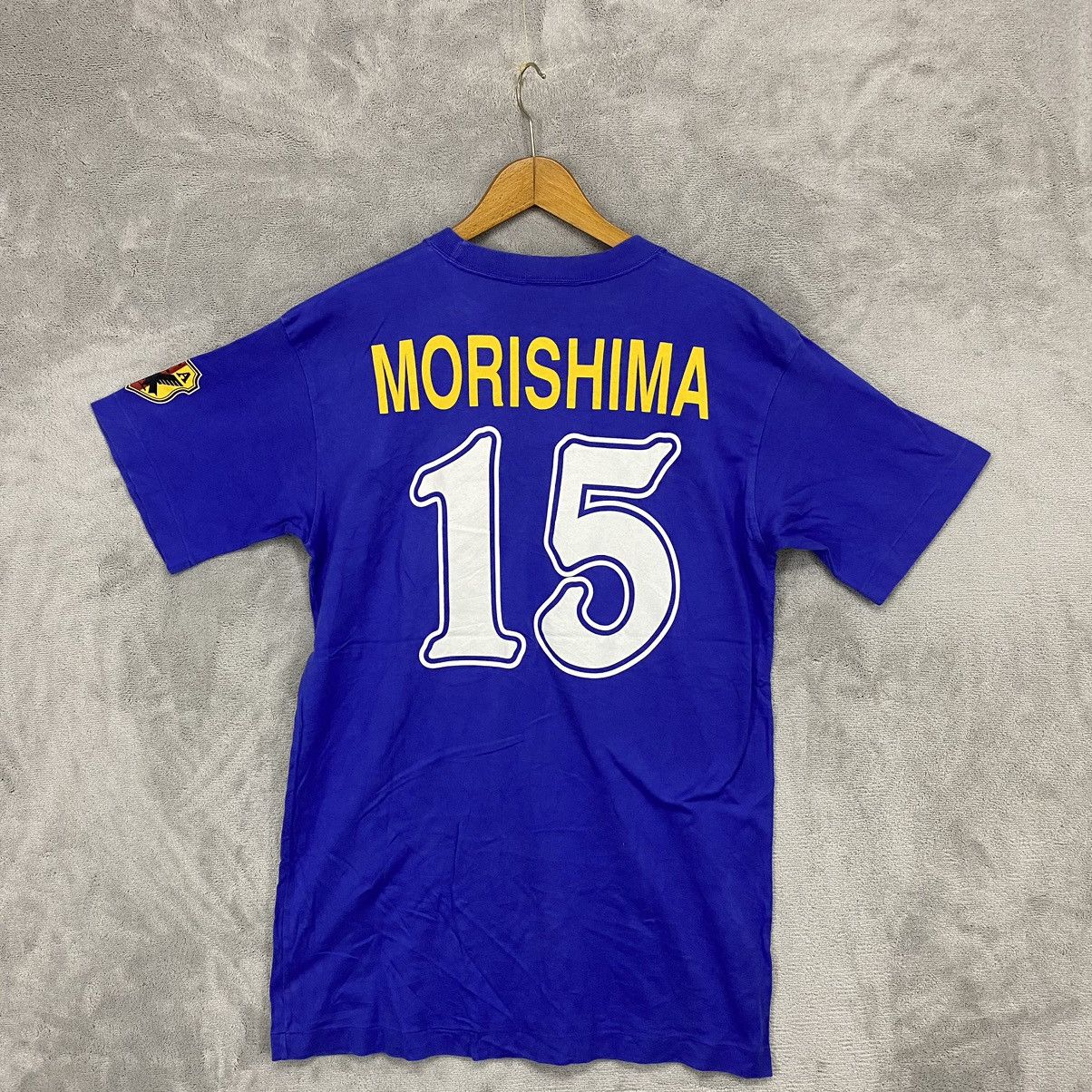 Japanese Brand × Vintage Rare MORISHIMA Japan Football Association Sony 1998 Flane Size US L / EU 52-54 / 3 - 1 Thumbnail