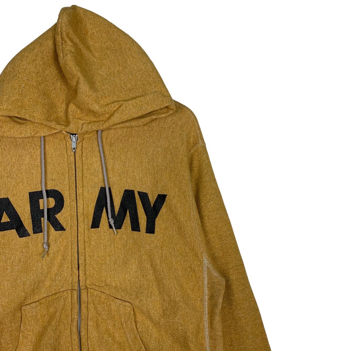 Vintage Vintage 80's ARMY Big Logo PFU Hoodies Sweatshirts #0758-C34 Size US M / EU 48-50 / 2 - 6 Thumbnail