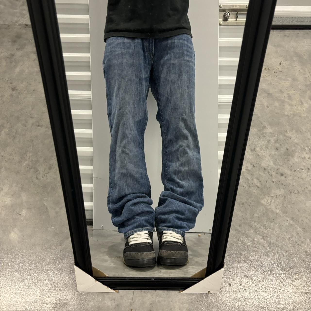 Japanese Brand × Vintage Crazy Vintage Y2K/2000s Grunge Faded Medium Wash Denim Jeans! Size US 30 / EU 46 - 1 Thumbnail