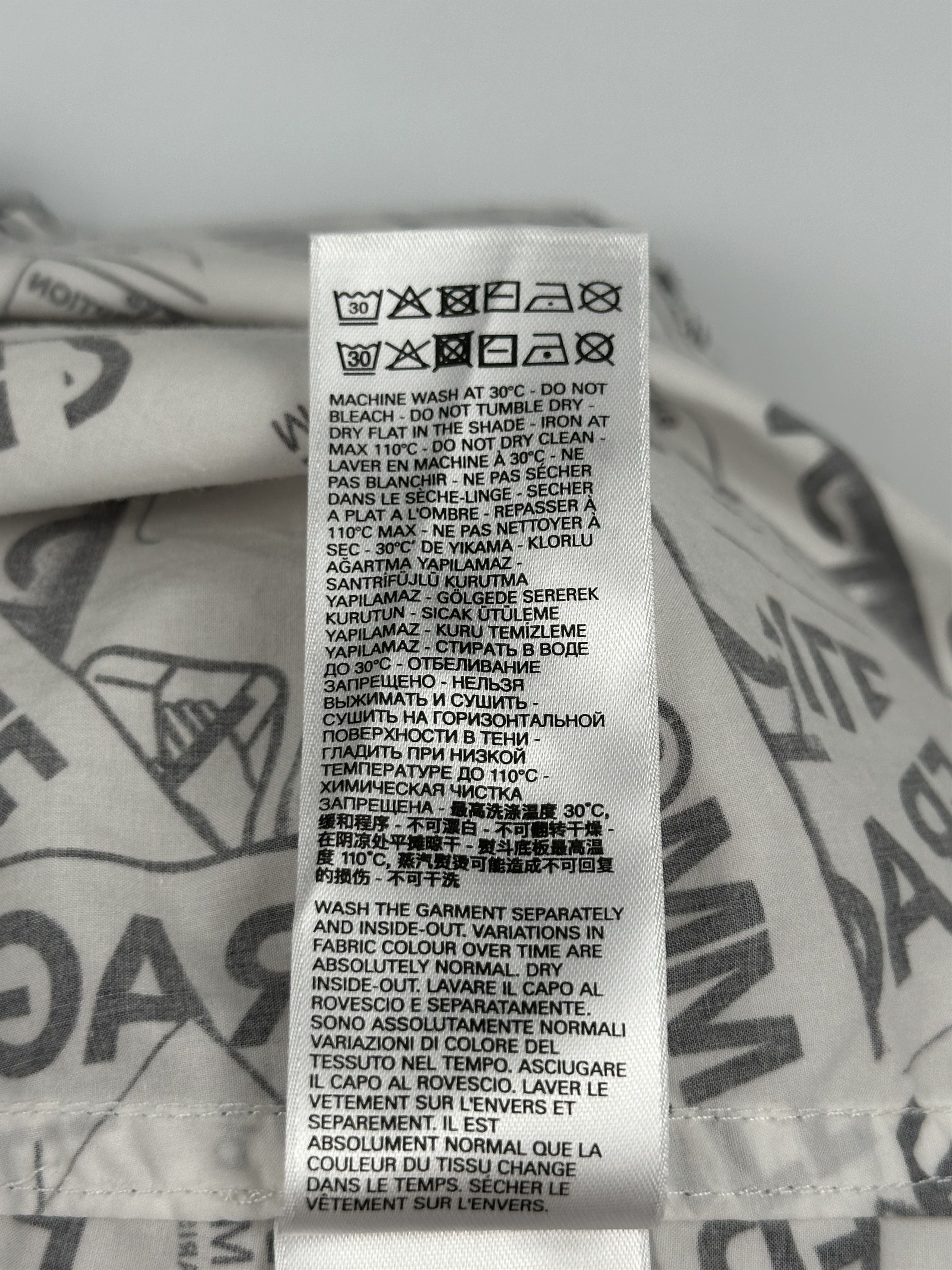 Maison Margiela MM6 Fragile Label Print Shirt Size US L / EU 52-54 / 3 - 14 Thumbnail