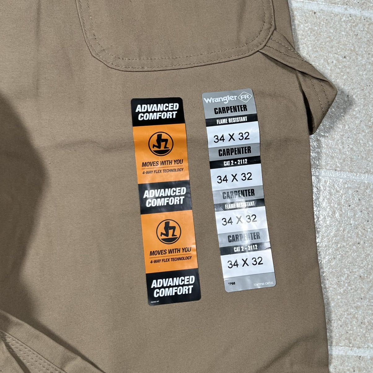 Wrangler Wrangler® FR Flame-Resistant Riggs Carpenter Pant, khaki Size US 34 / EU 50 - 6 Thumbnail