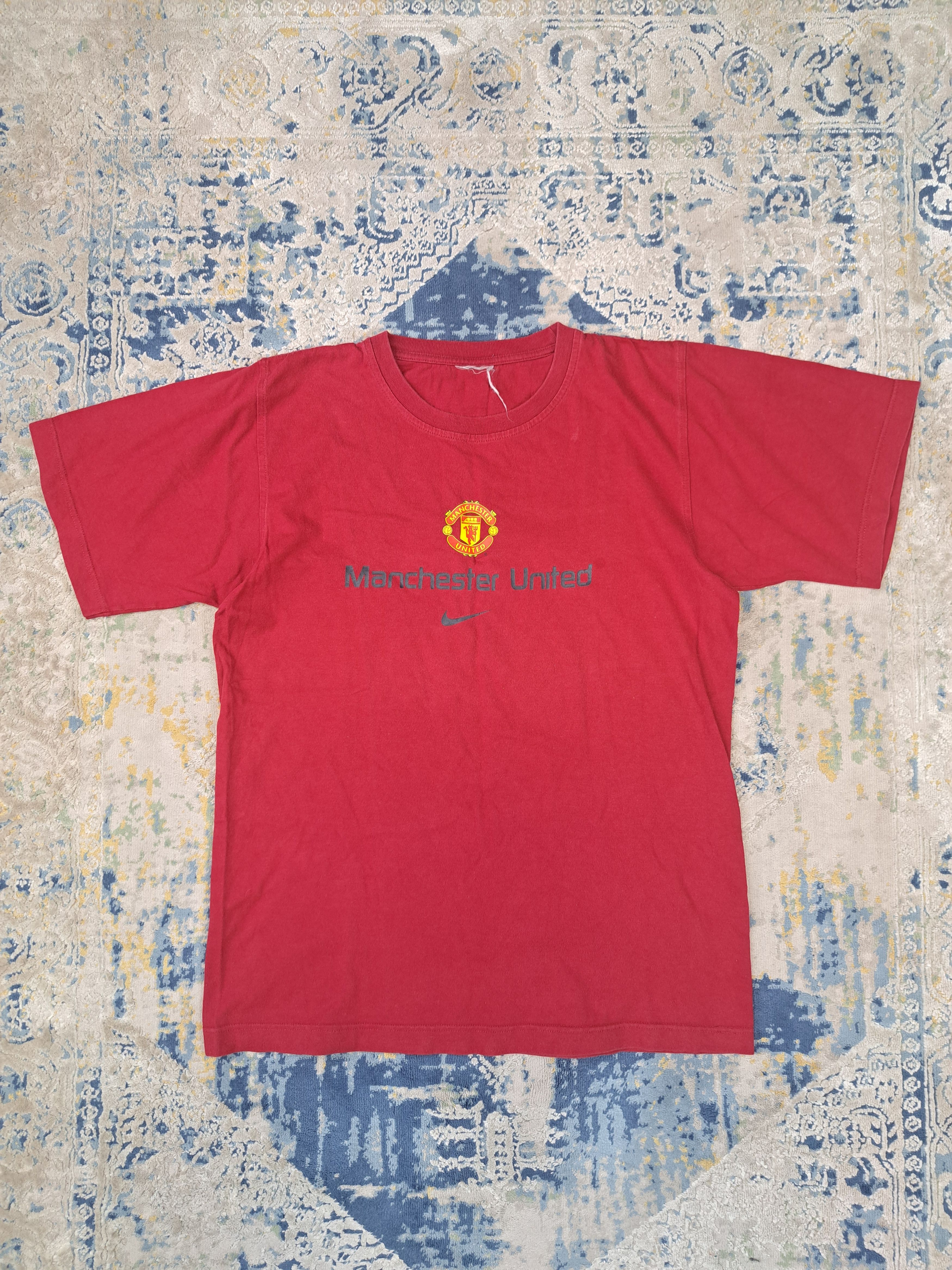 Nike Vintage 00s Nike x Manchester United Center Swoosh Tee Size US M / EU 48-50 / 2 - 1 Thumbnail