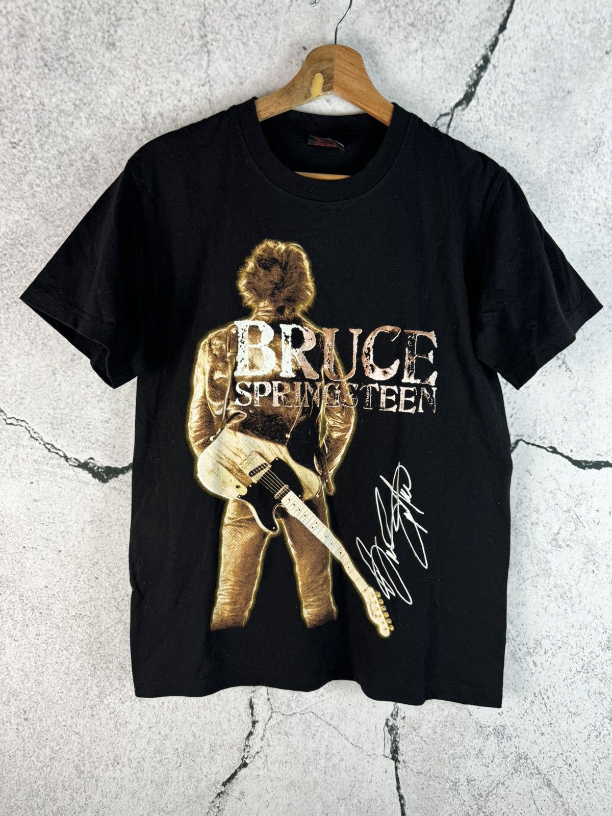 Band Tees × Vintage Vintage Bruce Springsteen Working On A Tour T-shirt Size US M / EU 48-50 / 2 - 1 Thumbnail