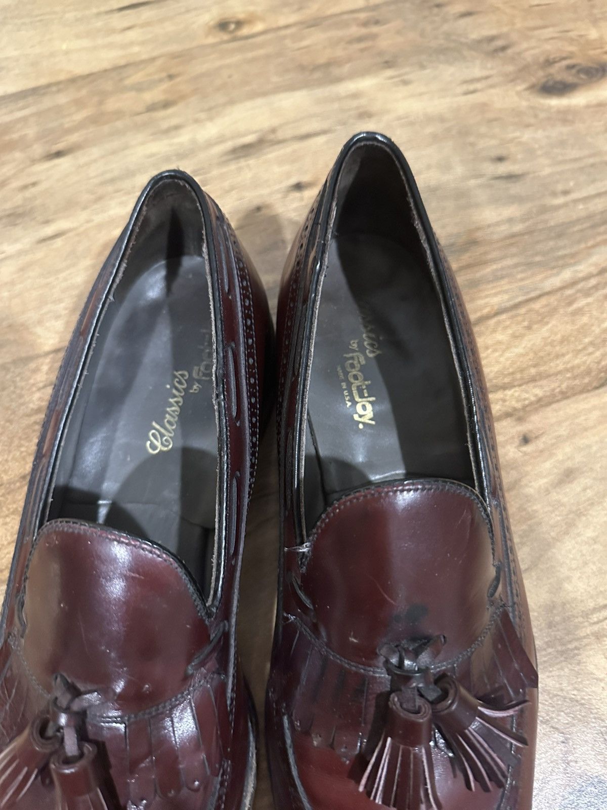 Footjoy Vintage Footjoy Classics Leather Tassel Loafer 9.5 D Size US 9.5 / EU 42-43 - 8 Thumbnail