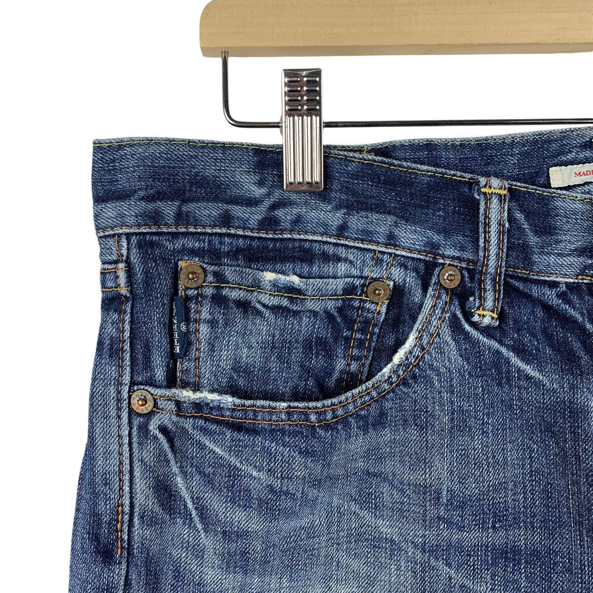 Eternal × Japanese Brand Vintage ETERNAL distressed blue jeans Size US 34 / EU 50 - 6 Thumbnail