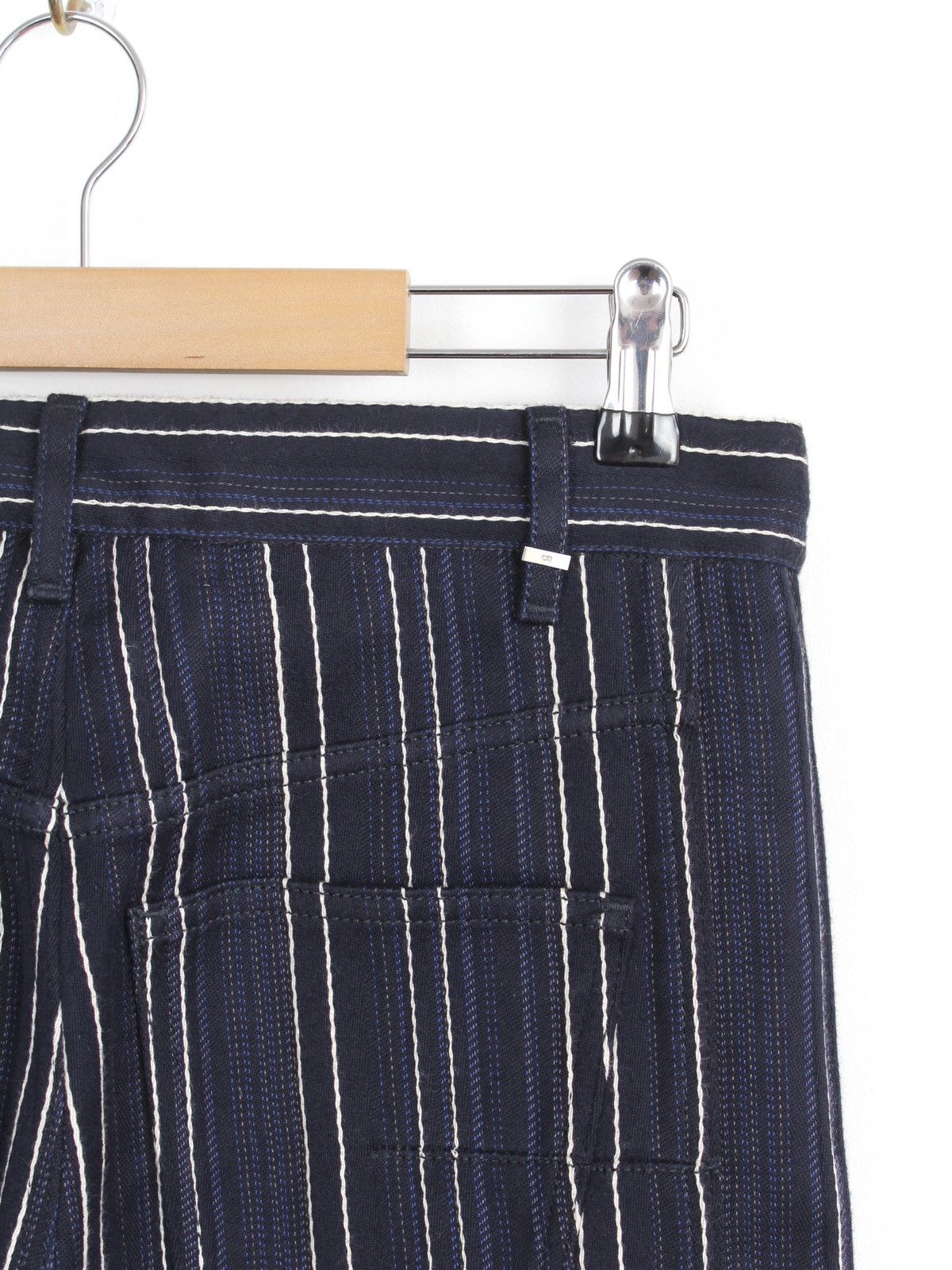 Dior Christian Dior 2019 Navy Striped Cropped Pants Size 27" / US 4 / IT 40 - 6 Thumbnail