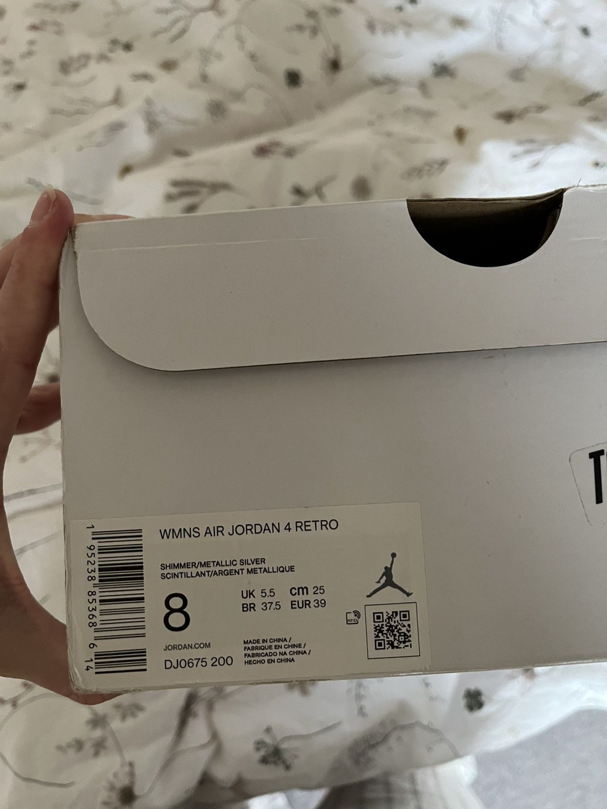 Nike Jordan 4 shimmer✨ Size US 8 / IT 38 - 8 Thumbnail