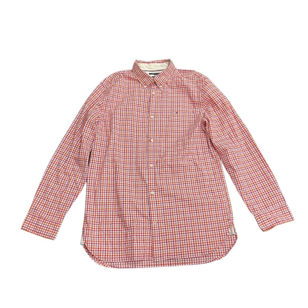 Tommy Hilfiger Slim Fit Stretch Button Down Checkered Long Sleeve Shirt XL Size US XL / EU 56 / 4 - 1 Thumbnail