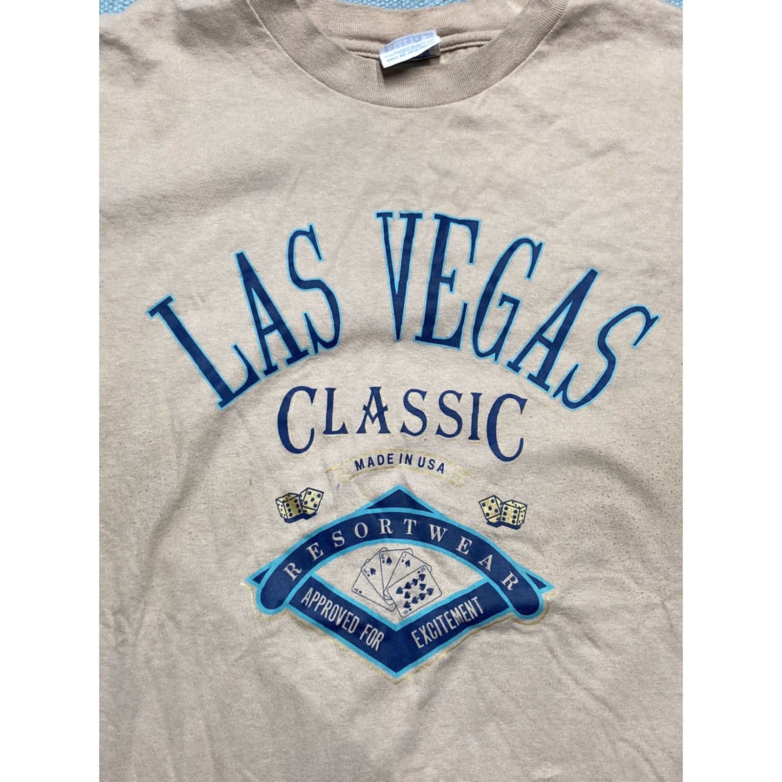 Vintage VINTAGE Las Vegas Classic T-Shirt Dice Cards Casino Gambling Men’s XXL Shirt Size US XXL / EU 58 / 5 - 2 Thumbnail