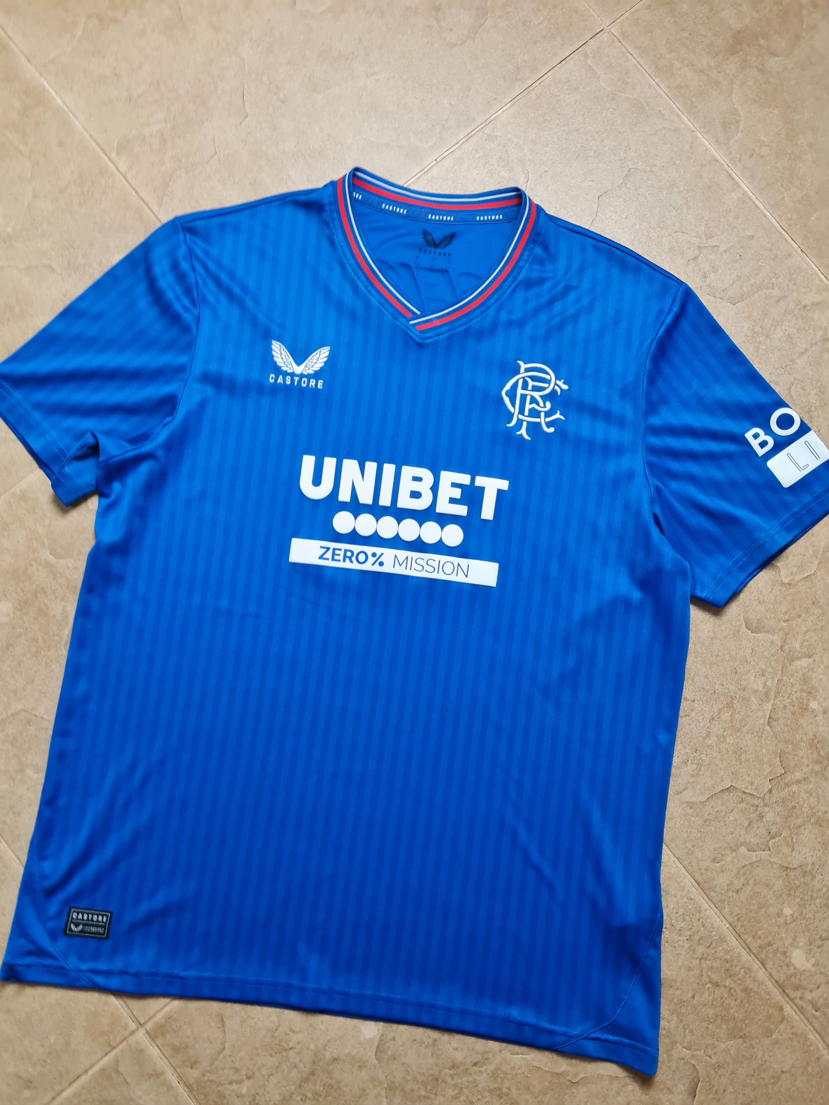 Castore JERSEY RANGERS 2023 2024 HOME SHIRT SOCCER GLASGOW SCOTLAND Size US XL / EU 56 / 4 - 4 Thumbnail