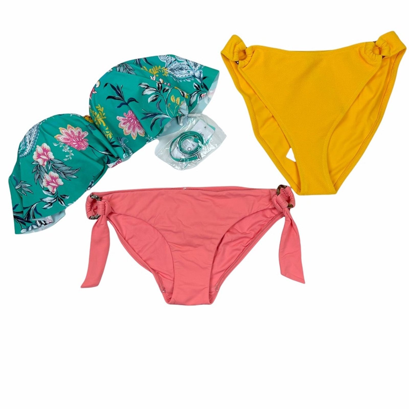 MINKPINK Minkpink and Seafolly Bikini Bundle Green Floral 8 Medium Size ONE SIZE - 1 Thumbnail