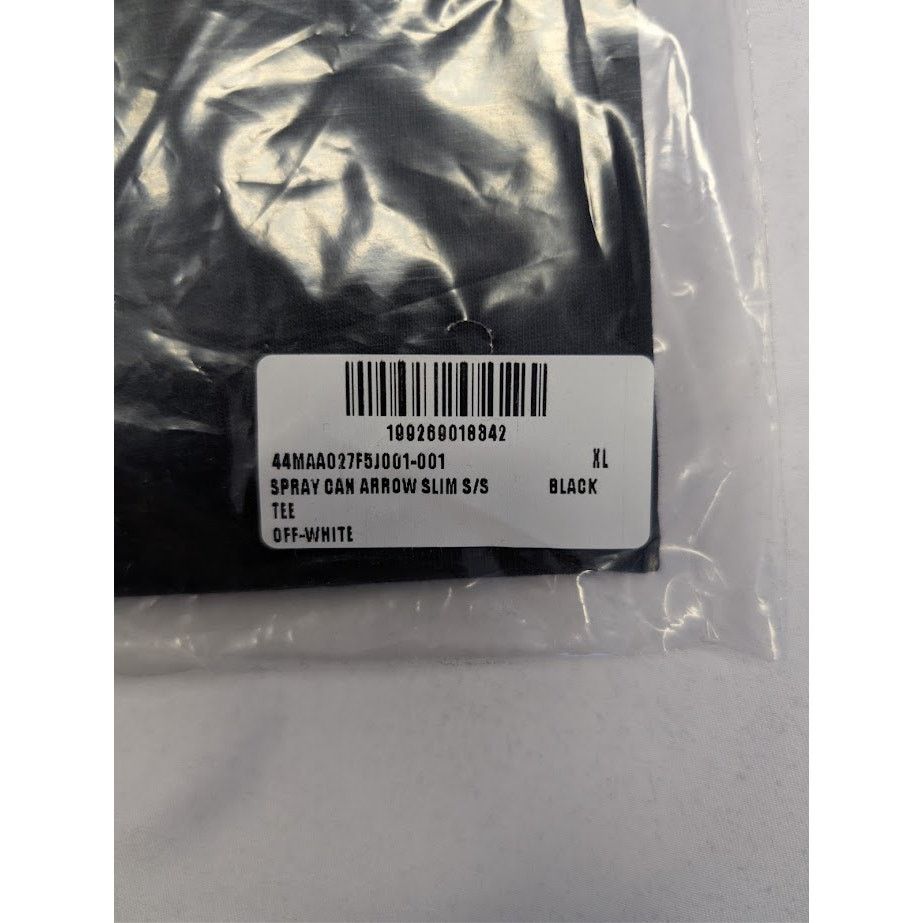 Off-White o1rshd1 Spray Can Arrow Slim S/S T-Shirt in Black Size US XL / EU 56 / 4 - 21 Thumbnail
