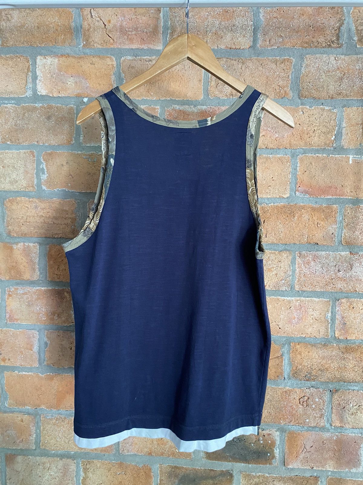 Japanese Brand Oniwa Soto Dark Blue Sleeveless Top Size US M / EU 48-50 / 2 - 7 Thumbnail