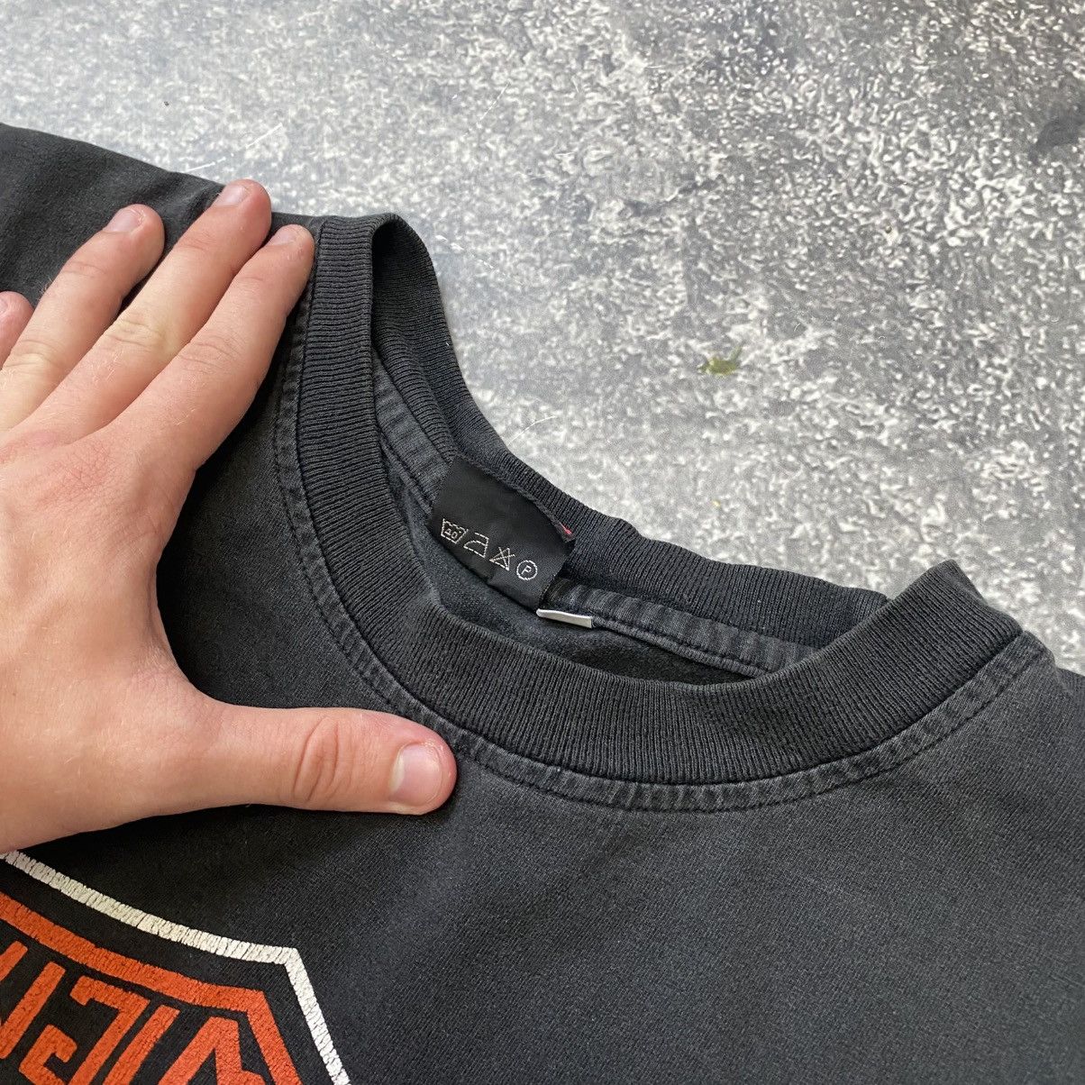 Harley Davidson Vintage Harley Davidson Big Logo y2k Graphic 90’s tee Size US XXL / EU 58 / 5 - 4 Thumbnail