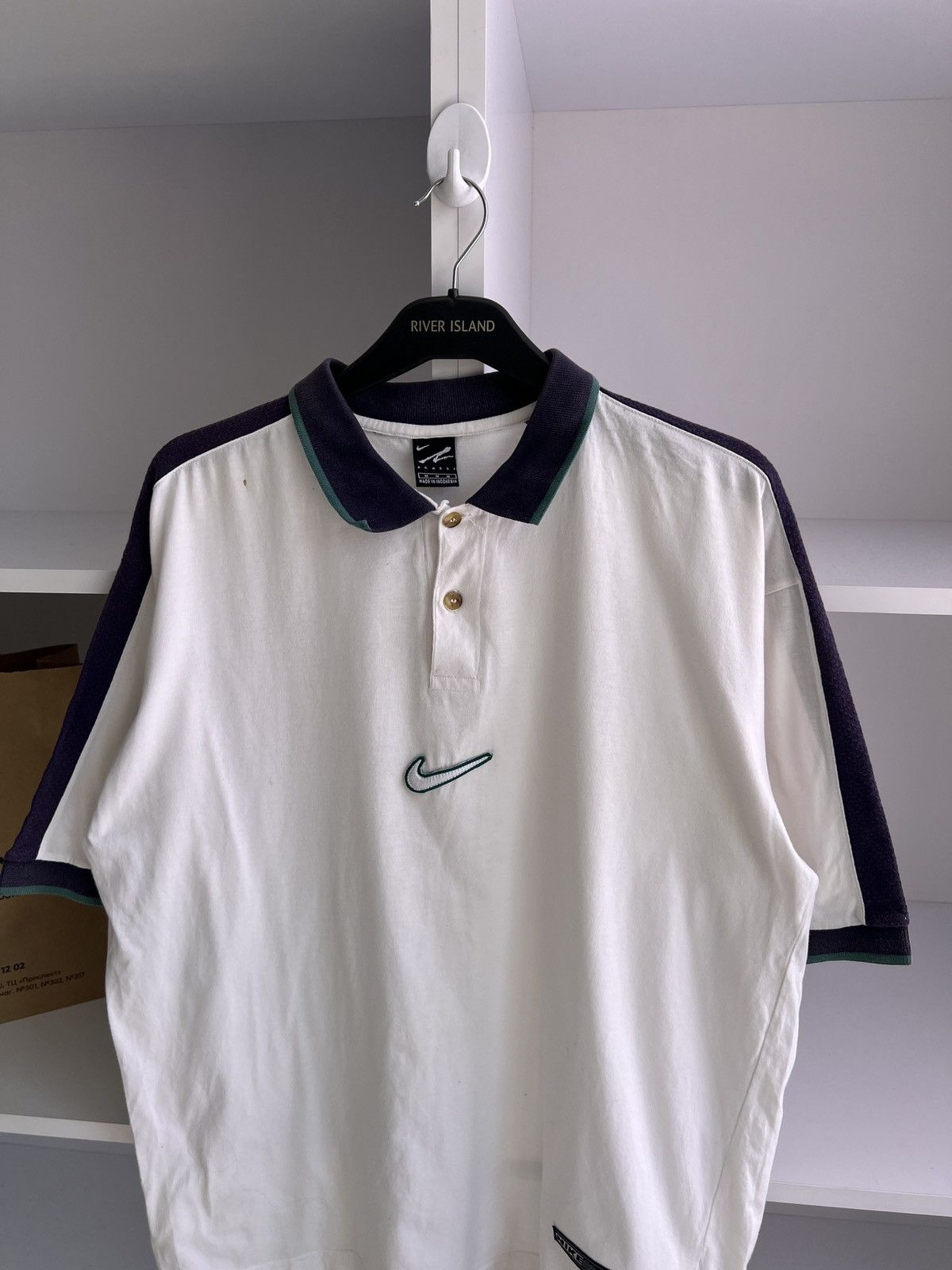 Nike × Vintage Vintage Nike Agassi 90s Polo Swoosh T-Shirt Size US M / EU 48-50 / 2 - 7 Thumbnail