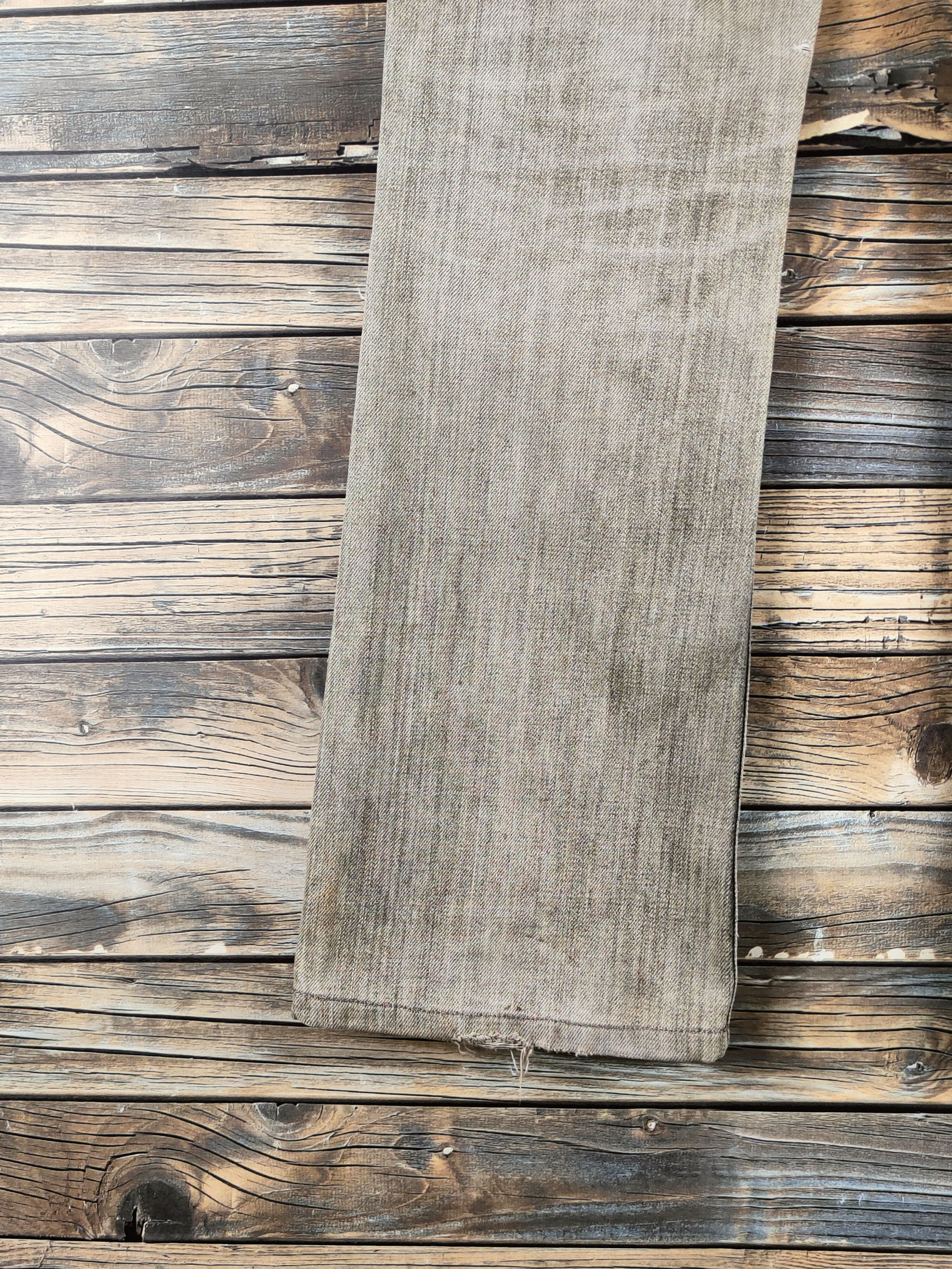Edwin DL Edwin Dark Gray Distressed Ripped Jeans #46-629 Size 29" - 9 Thumbnail