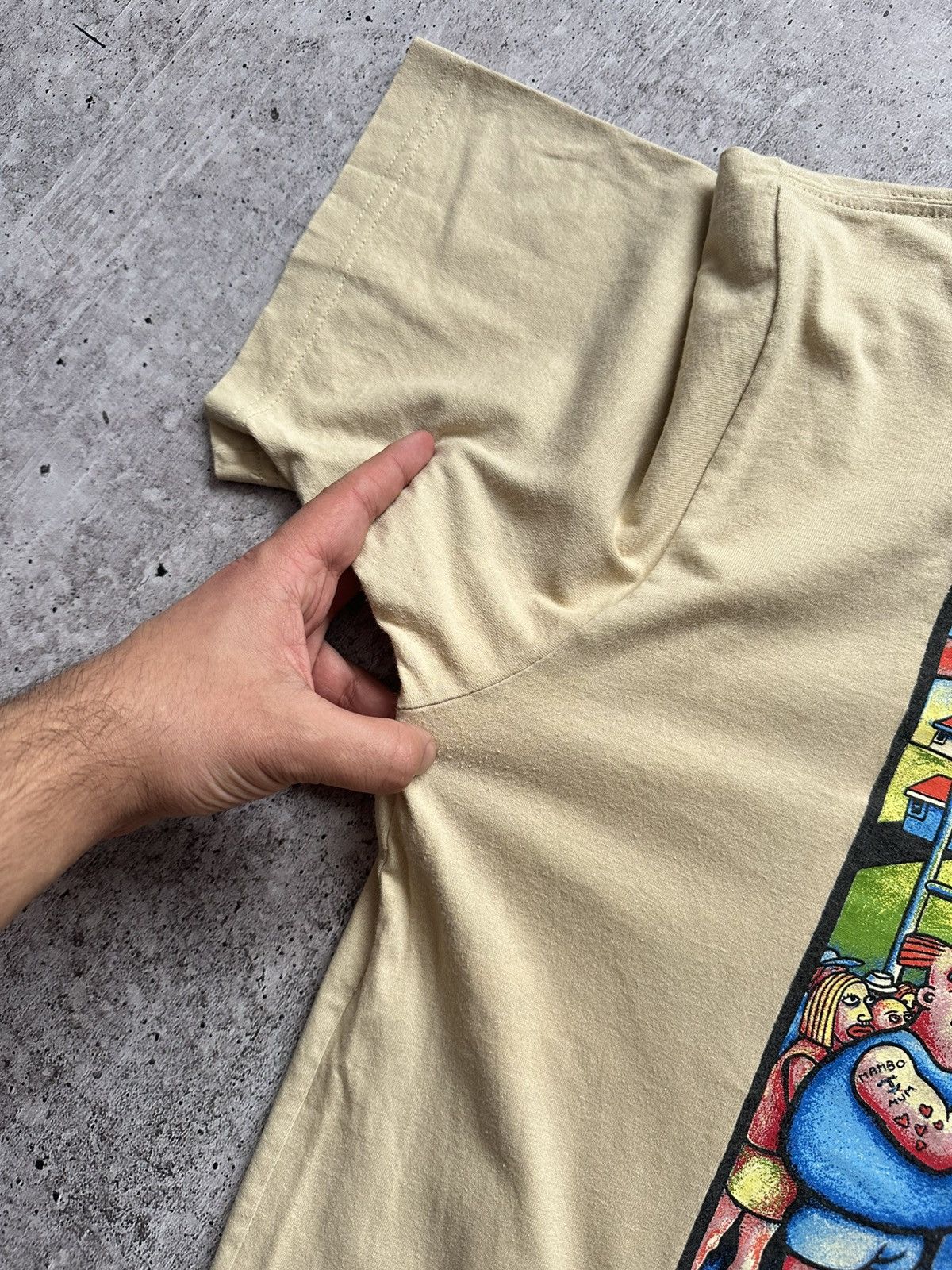 Mambo 1996 Mambo Australian Jesus At The Football Vintage Tee Size US XL / EU 56 / 4 - 20 Thumbnail