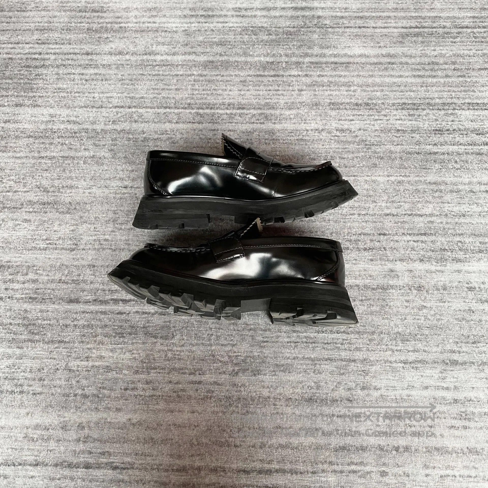 Alexander McQueen black round toe mary jane loafers. Size US 6 / IT 36 - 4 Thumbnail