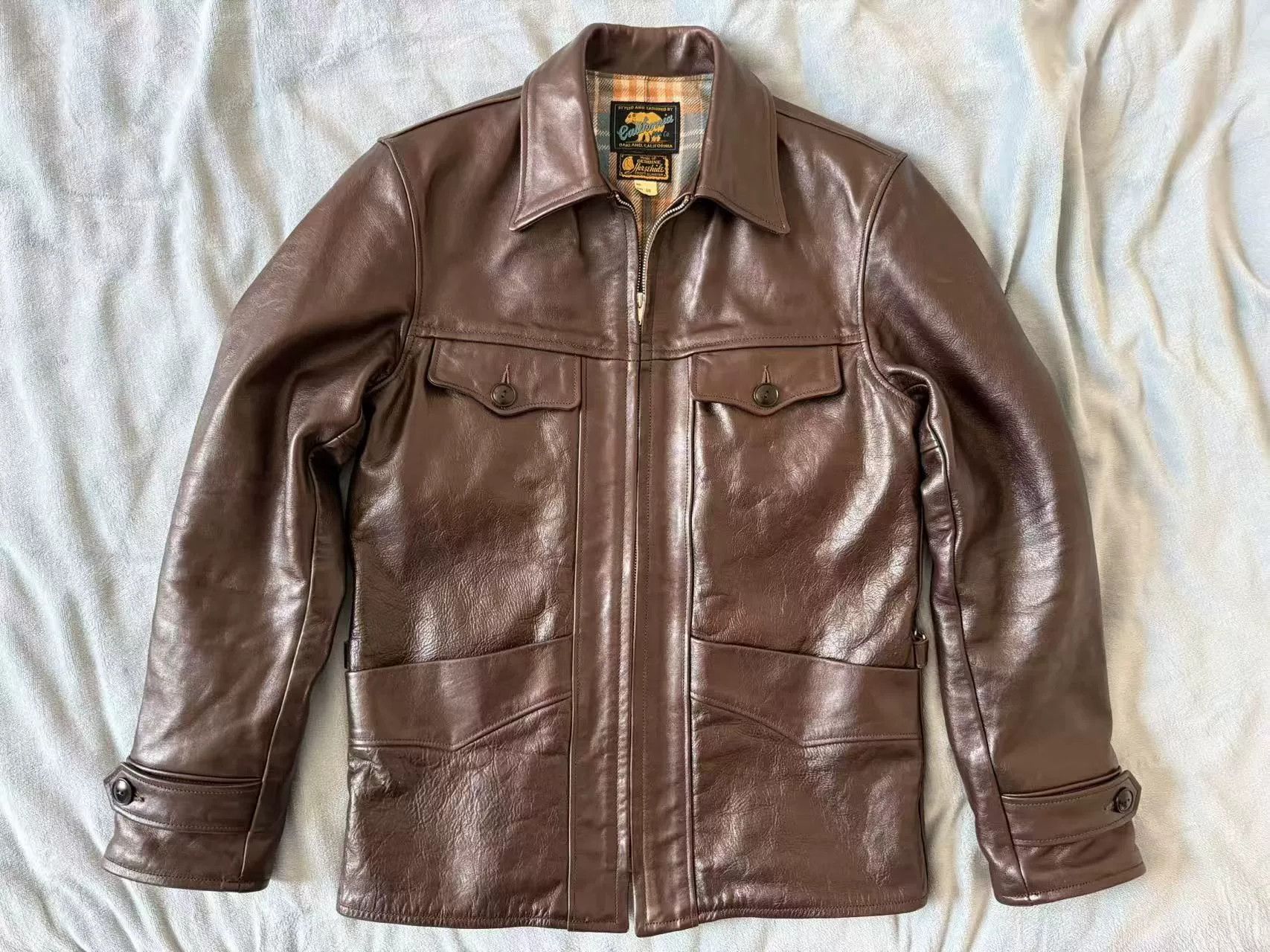 Rainbow Country Rare Vintage Bear Leather Jacket Size US M / EU 48-50 / 2 - 1 Thumbnail