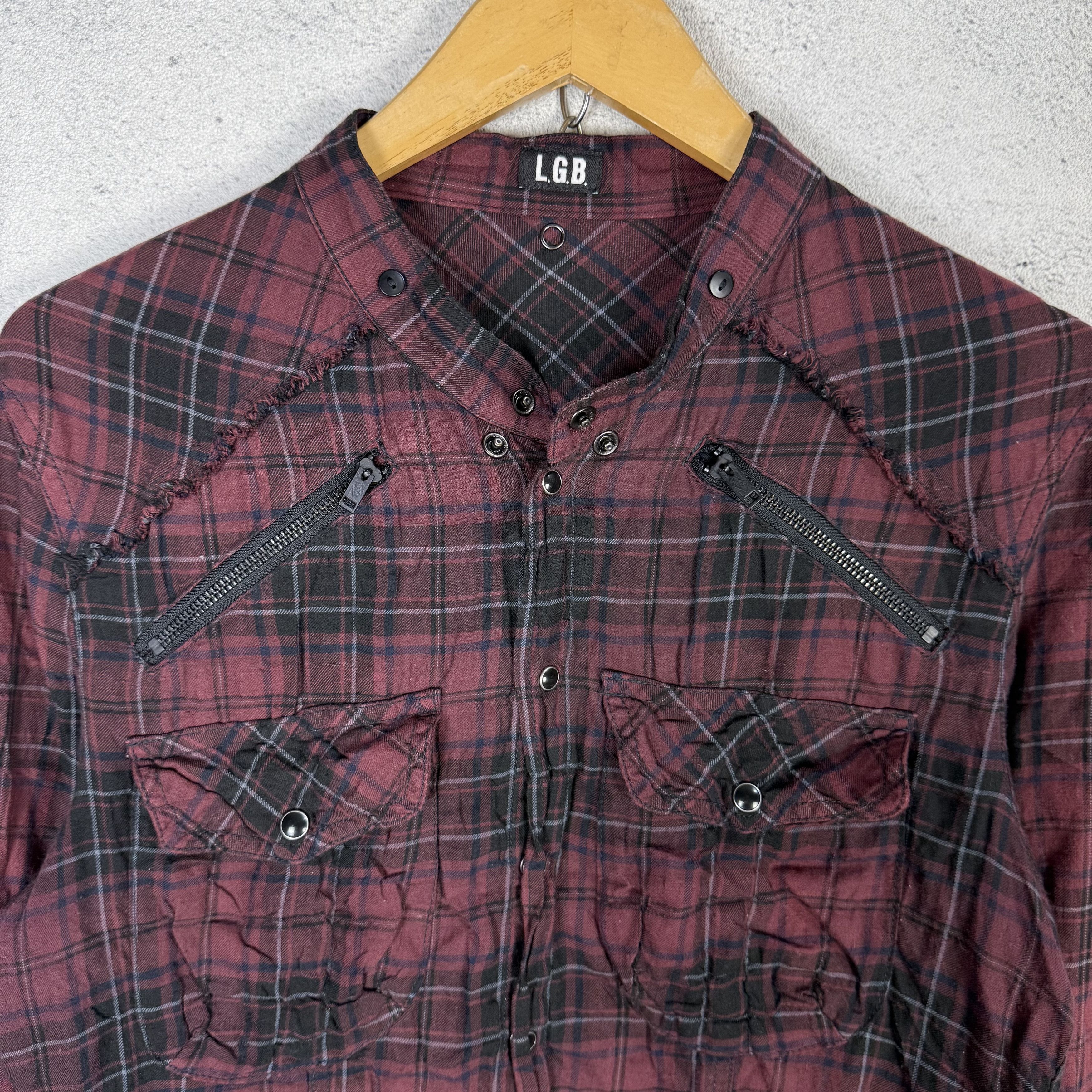 Le Grande Bleu (L.G.B.) LGB Plaid Tartan Shirt Size US M / EU 48-50 / 2 - 4 Thumbnail