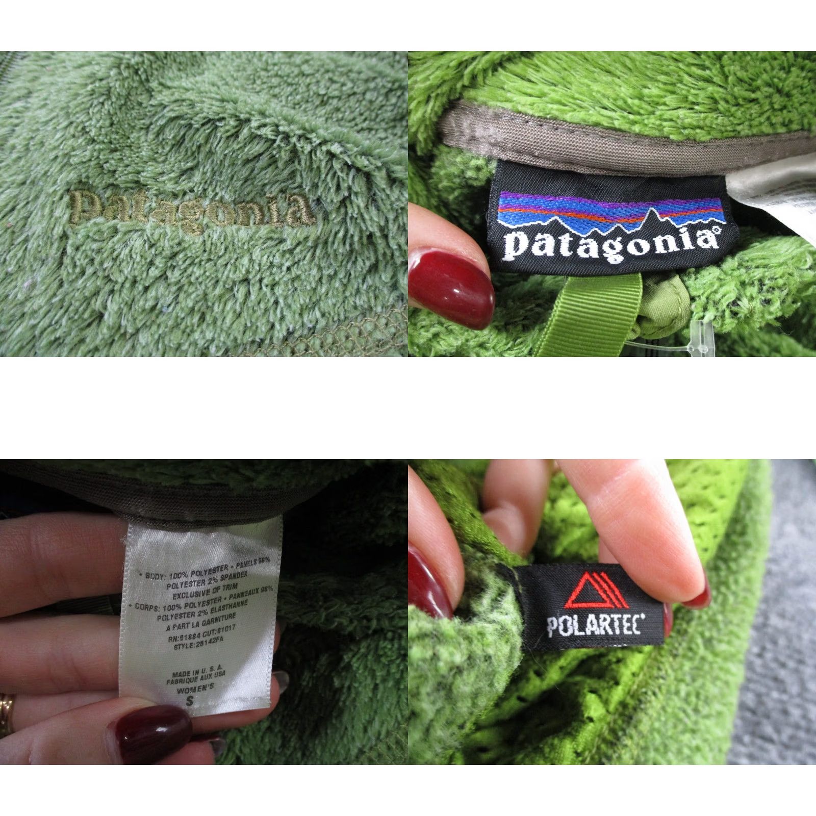 Patagonia VINTAGE Patagonia Sweater Womens S Green Jacket Women Fuzzy Fleece Outdoor Size S / US 4 / IT 40 - 8 Thumbnail