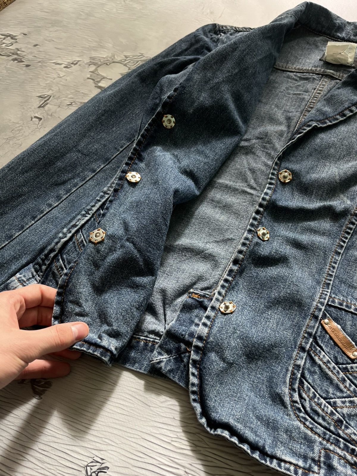 Dolce & Gabbana Dolce & Gabbana Vintage Denim Suit Jeans Luxury Blue Size 29" - 7 Thumbnail