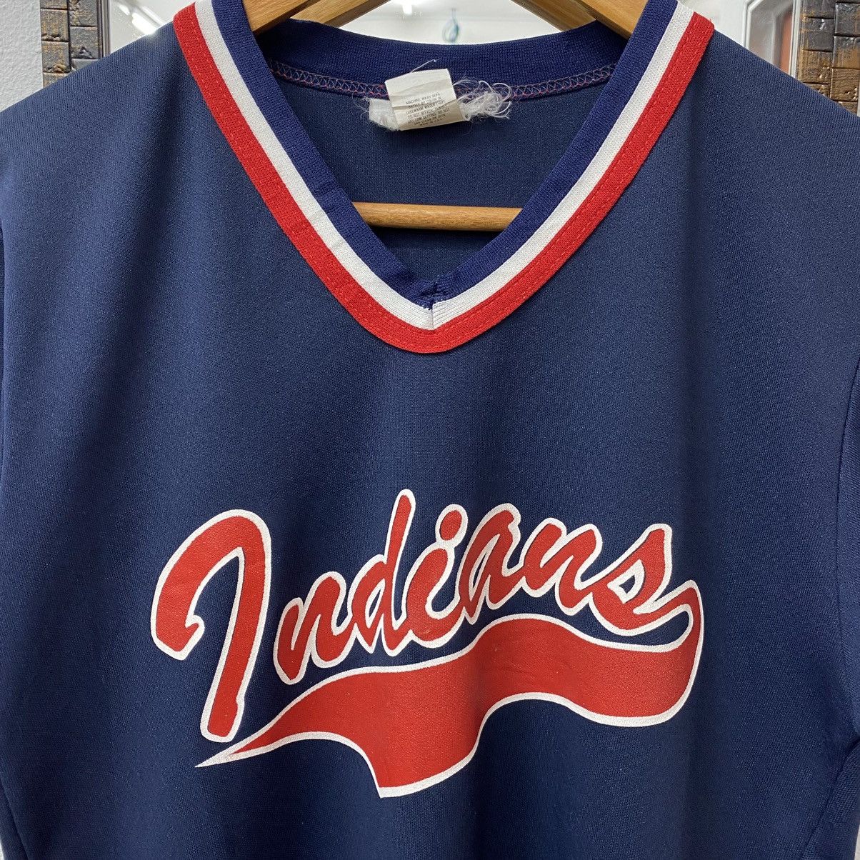 MLB Vintage 80s CLEVELAND INDIANS Logo Mlb Jersey Size US S / EU 44-46 / 1 - 2 Thumbnail