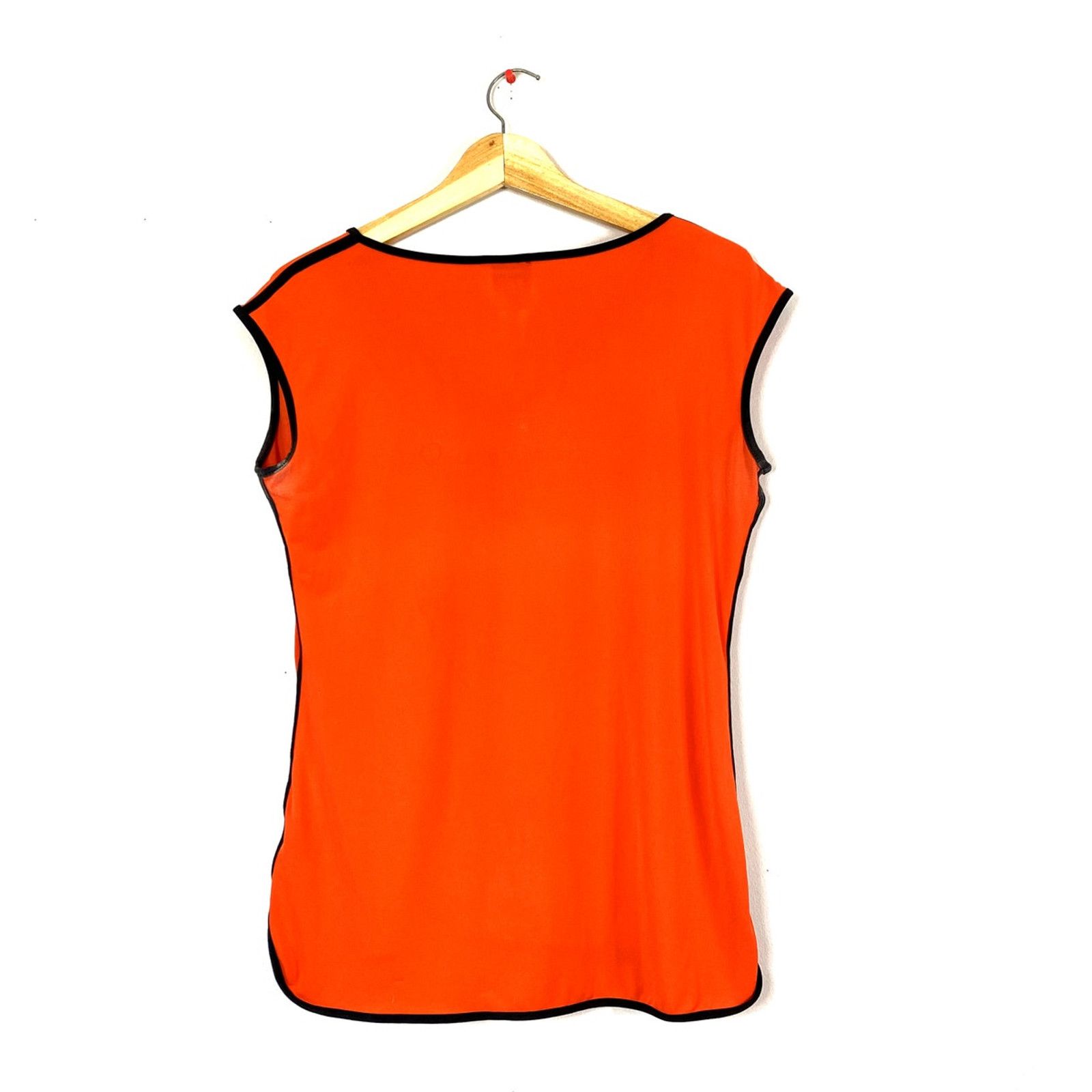 Worthington Women's Orange Worthington Sleeveless Blouse M Size M / US 6-8 / IT 42-44 - 2 Thumbnail