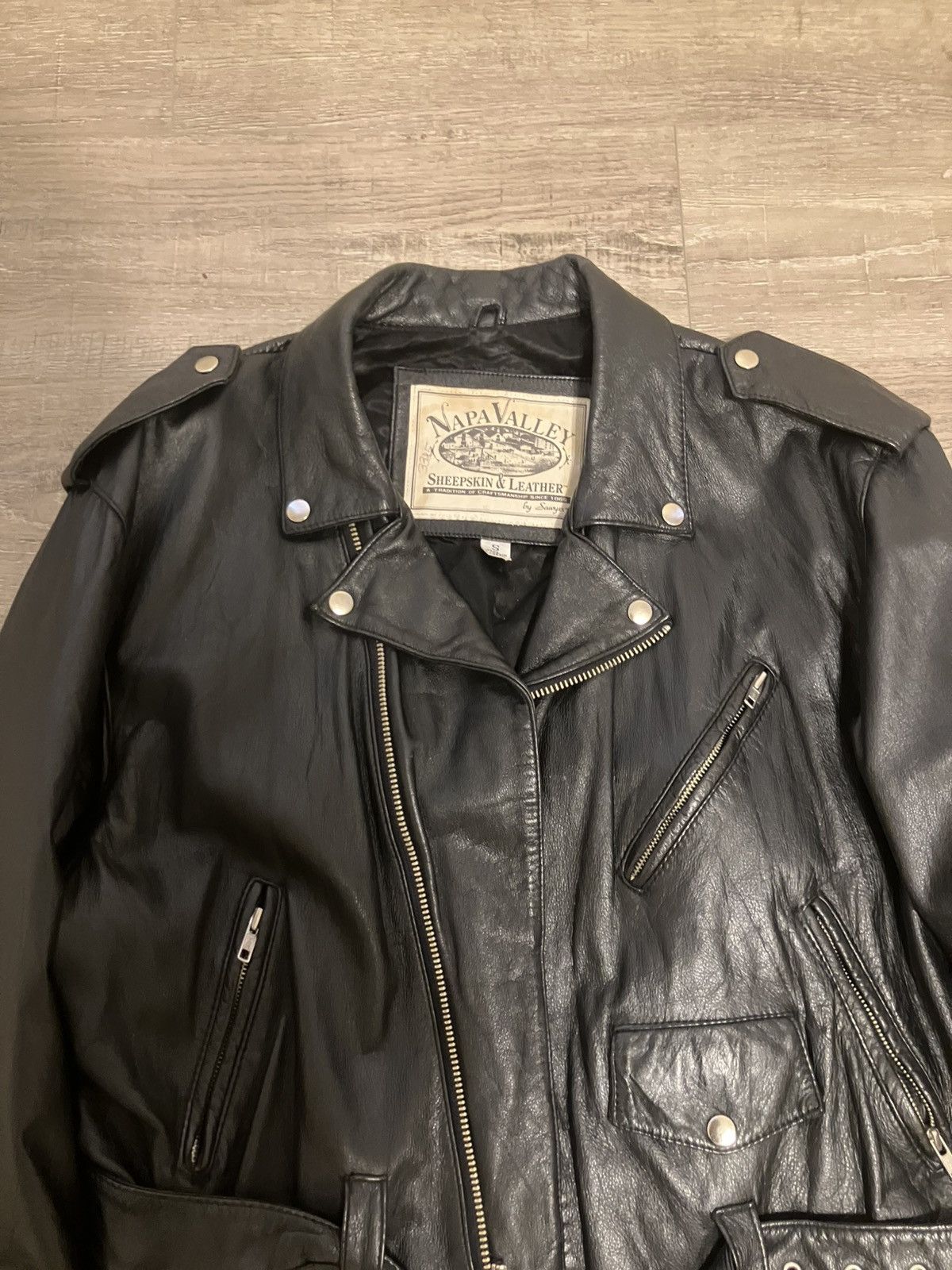 Vintage Nappa Leather Rider Jacket Size US M / EU 48-50 / 2 - 2 Thumbnail