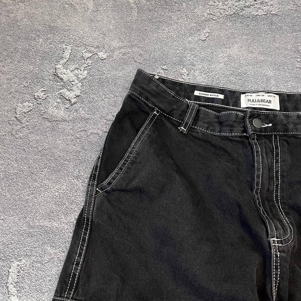 Japanese Brand Jeans Dirty Pants Faded Crash Denim Thrashed Y2K Distressed Size US 33 - 2 Thumbnail