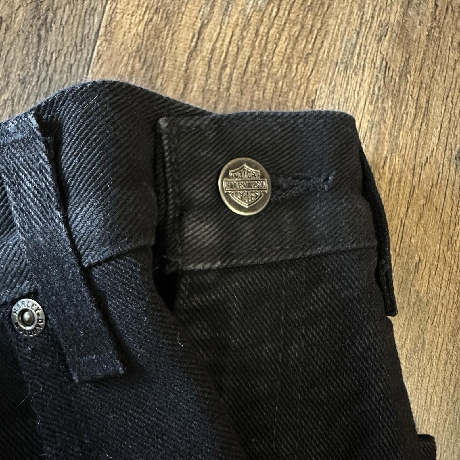 Harley Davidson Harley Davidson Vintage Black Men's 32x30 Relaxed Denim Size US 32 / EU 48 - 2 Thumbnail