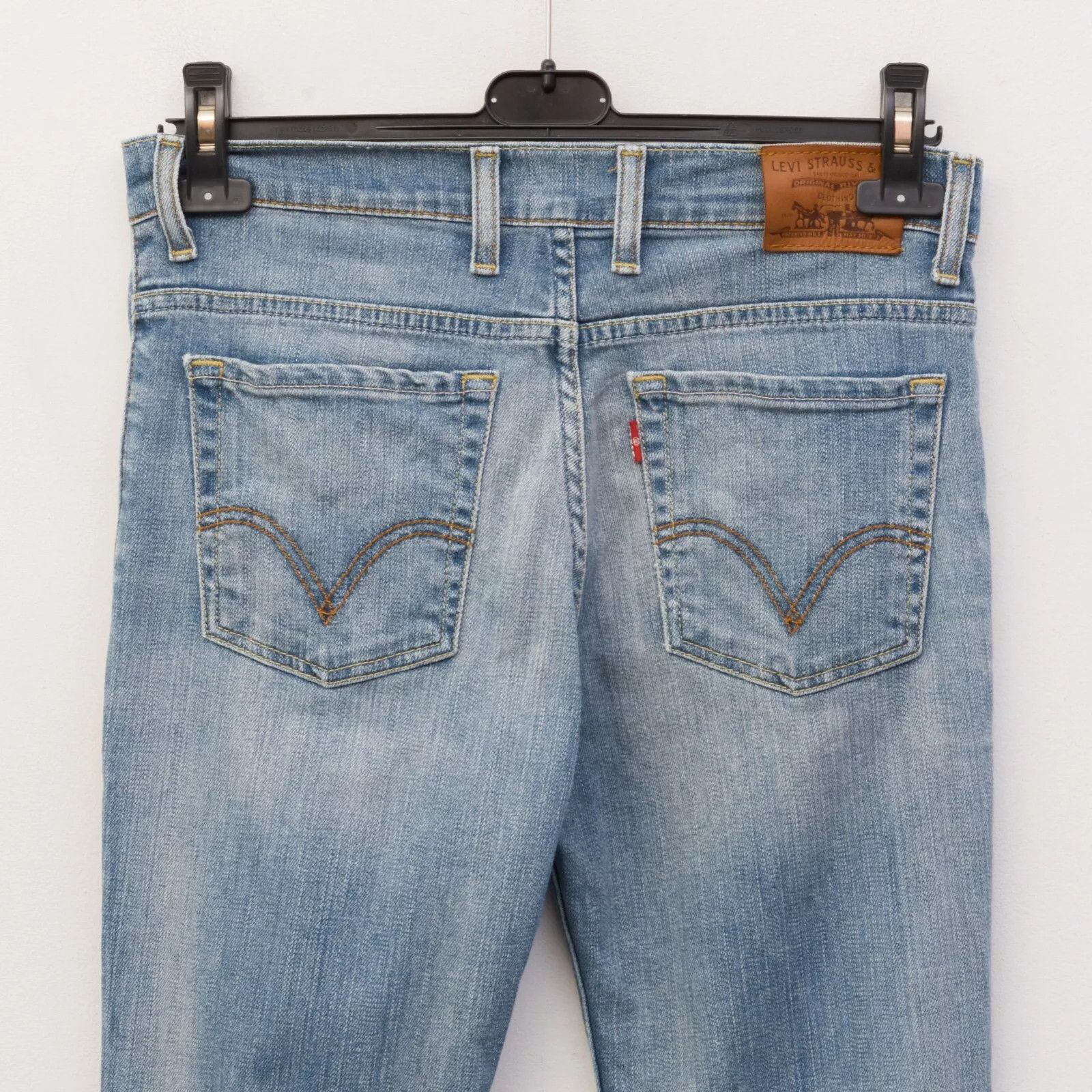 Levi's STRAUSS Straight W29 L32 Fit Denim Jeans Trousers Mid Rise Size 29" - 3 Thumbnail