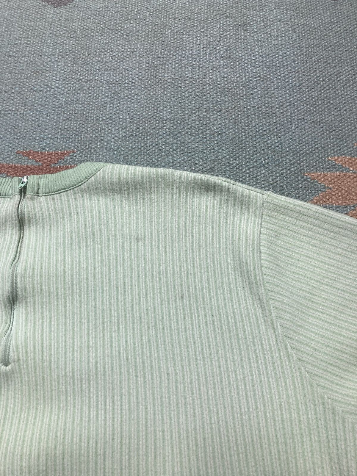 Vintage Vintage 60s t shirt striped textured green women’s large Size L / US 10 / IT 46 - 10 Thumbnail