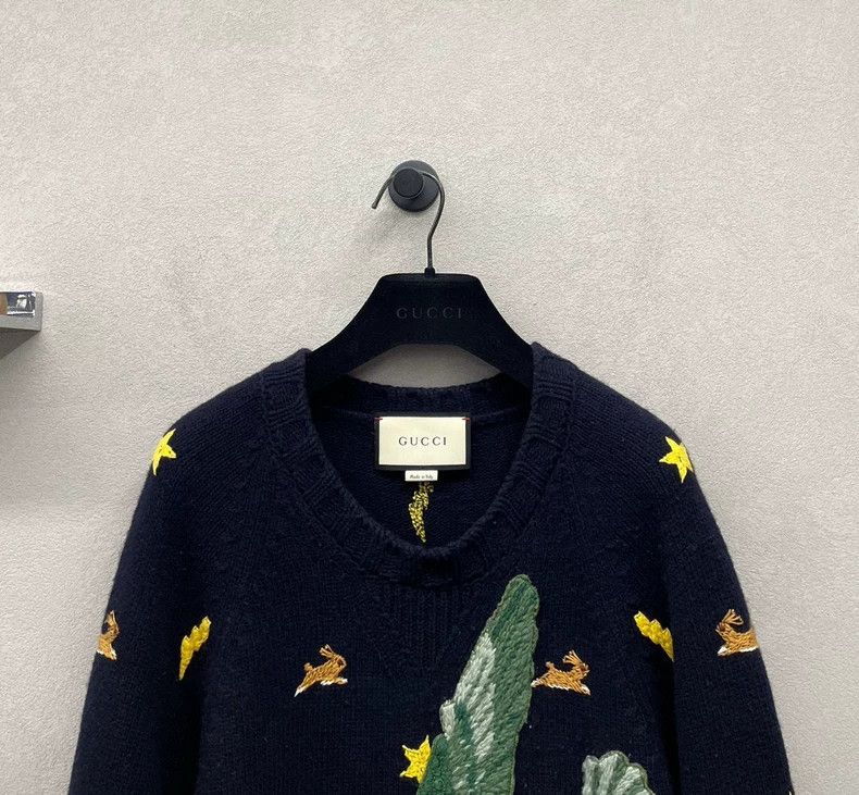 Gucci Gucci Bird and bee knitted sweater 2502-Nextarrow Size US S / EU 44-46 / 1 - 4 Thumbnail