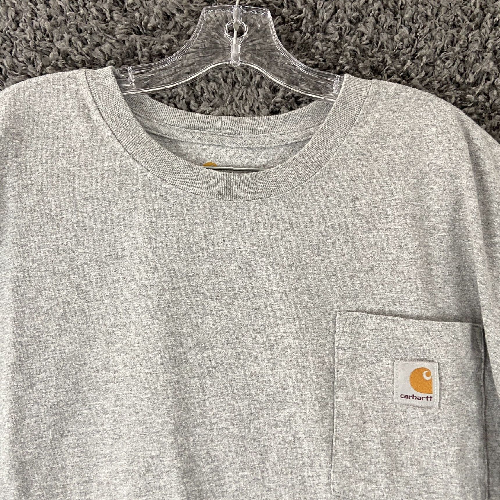 Carhartt VINTAGE Carhartt Shirt 2XL Tall Gray Short Sleeve Crew Neck Mens T-Shirt 2XLT Crew Neck Gray Mens Size US XXL / EU 58 / 5 - 4 Thumbnail