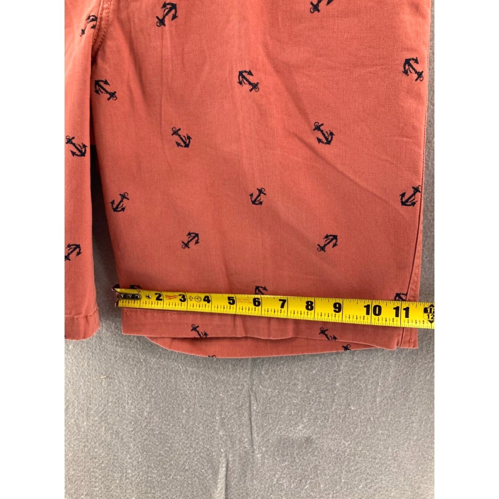 Izod VINTAGE IZOD Shorts Mens 34 Mauve Pink Anchors Print Chinos Preppy Size US 34 / EU 50 - 5 Thumbnail
