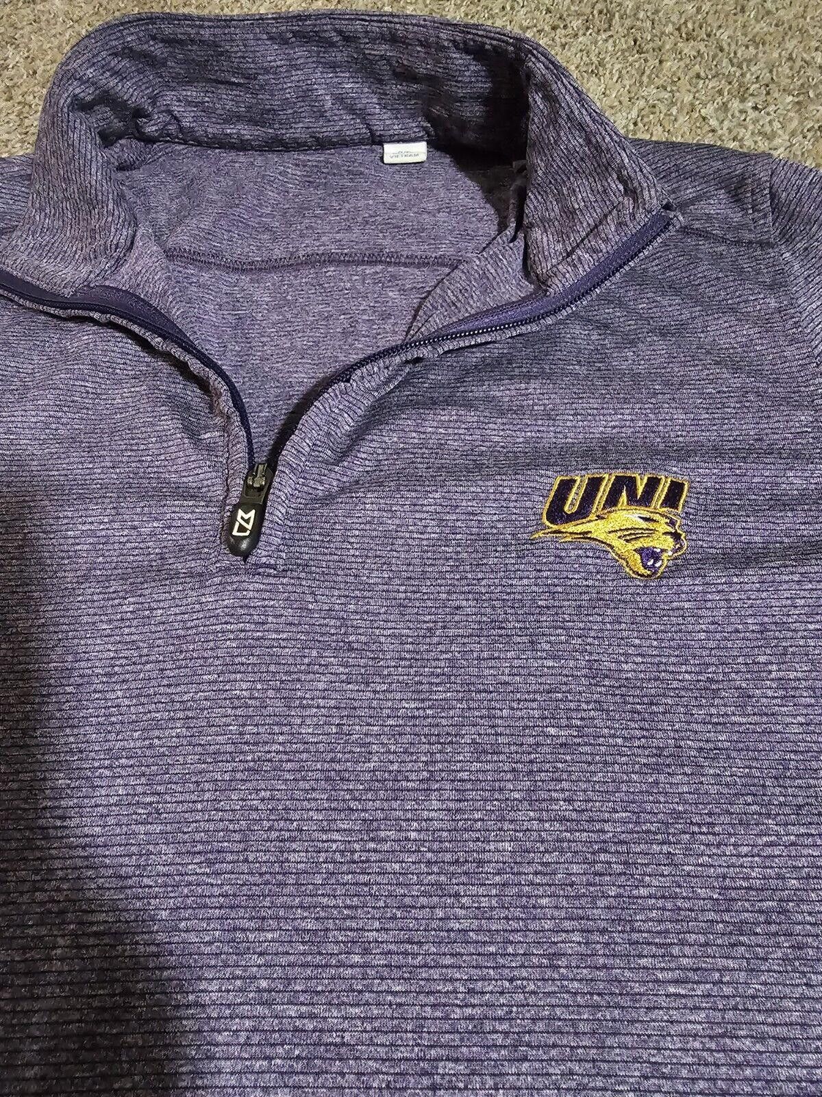 Designer university of Northern Iowa UNI Panthers purple 1/4 zip S Size US S / EU 44-46 / 1 - 2 Thumbnail
