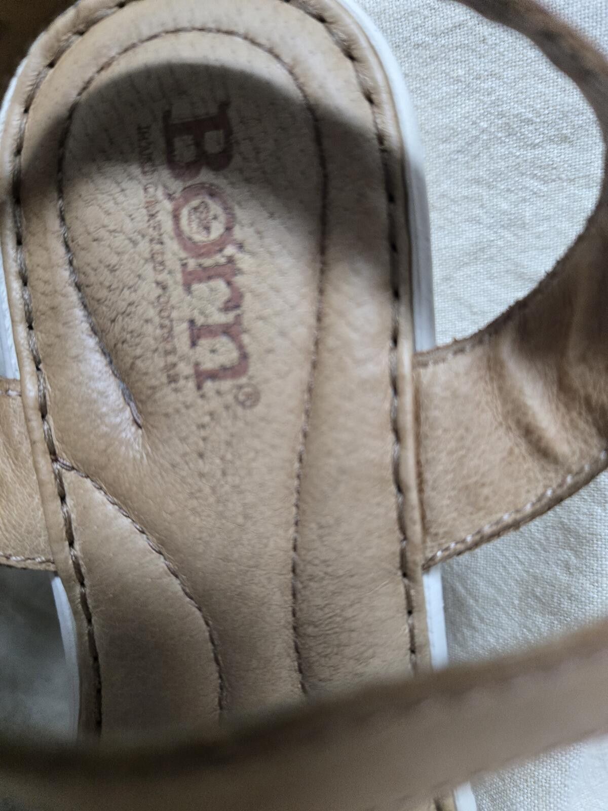 Born Boho Minimalist Børn Crafted Leather Comfort Wedge Sandals 6 Size US 6 / IT 36 - 2 Thumbnail