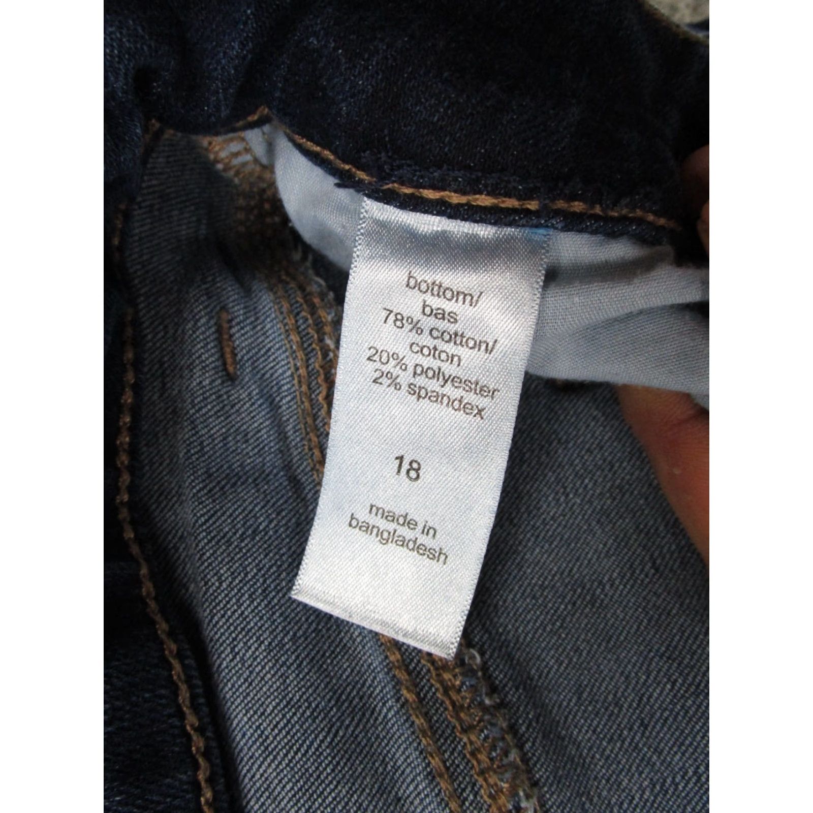 Vintage Maurices Women's High Rise Blue Stretch Denim Jeans Size 18 Size 40" / US 18 - 5 Thumbnail