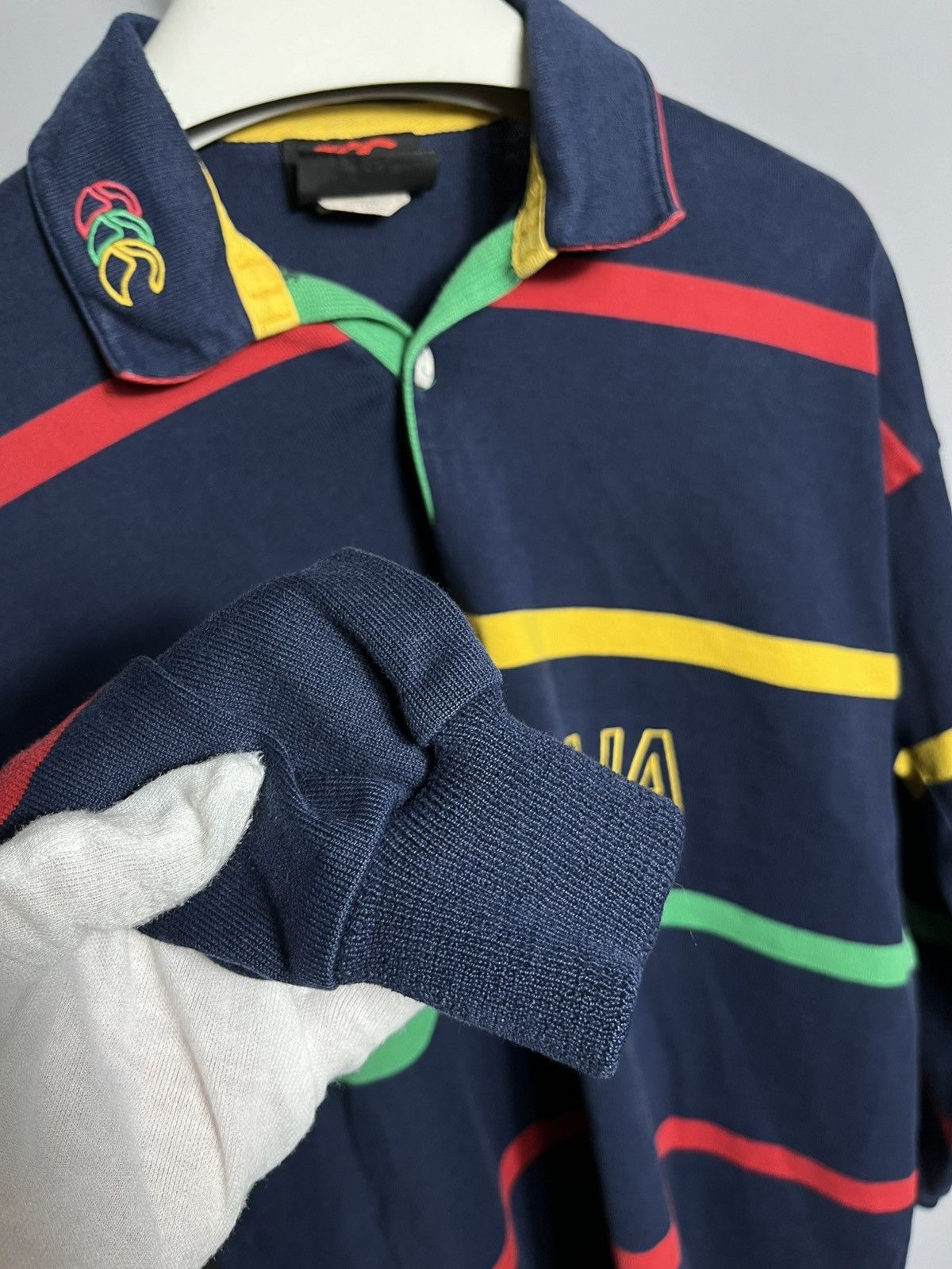 Canterbury of New Zealand Striped 90 Canterbury of New Zealand Steinlager rugby jersey Size US L / EU 52-54 / 3 - 7 Thumbnail