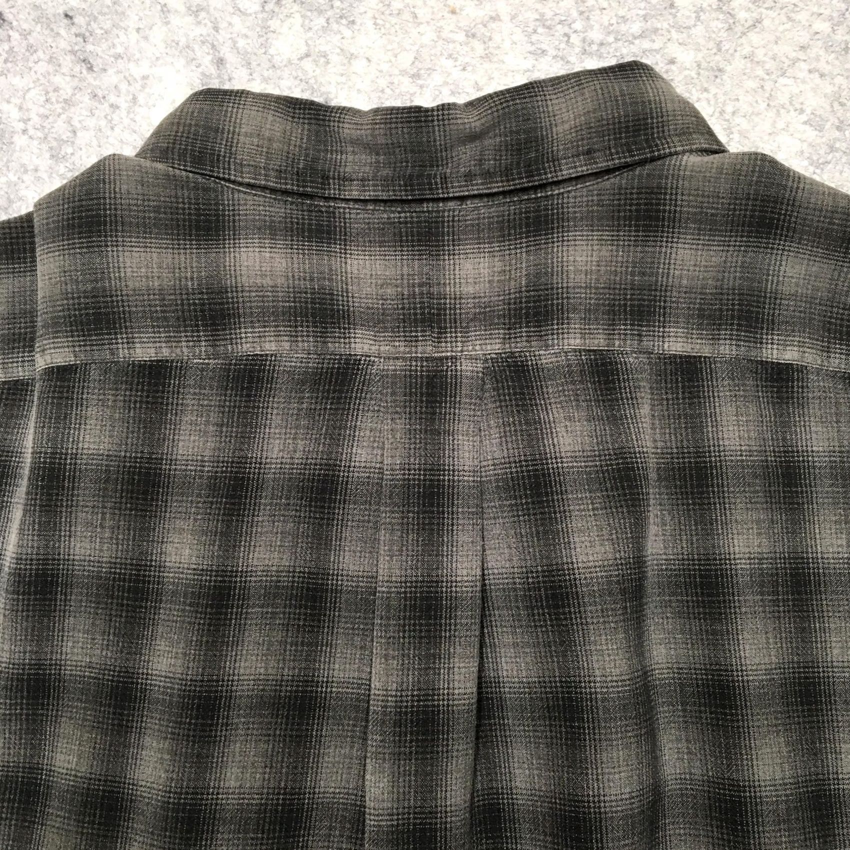 Ralph Lauren Ralph Lauren Shirt Mens 2XL Gray Plaid Long Sleeve Button-Down Silk Cotton Blake Classic Fit Size US XXL / EU 58 / 5 - 7 Thumbnail